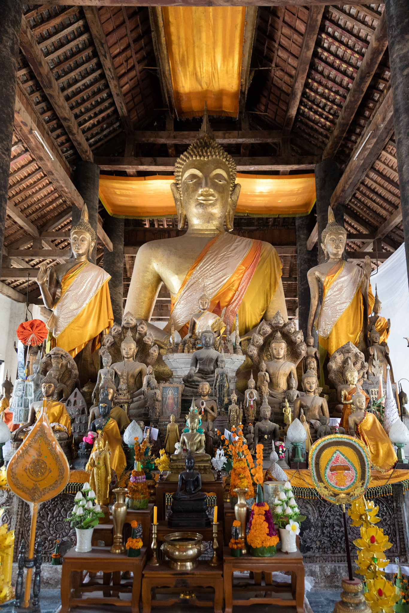 laos, november 2016. buddhist temple