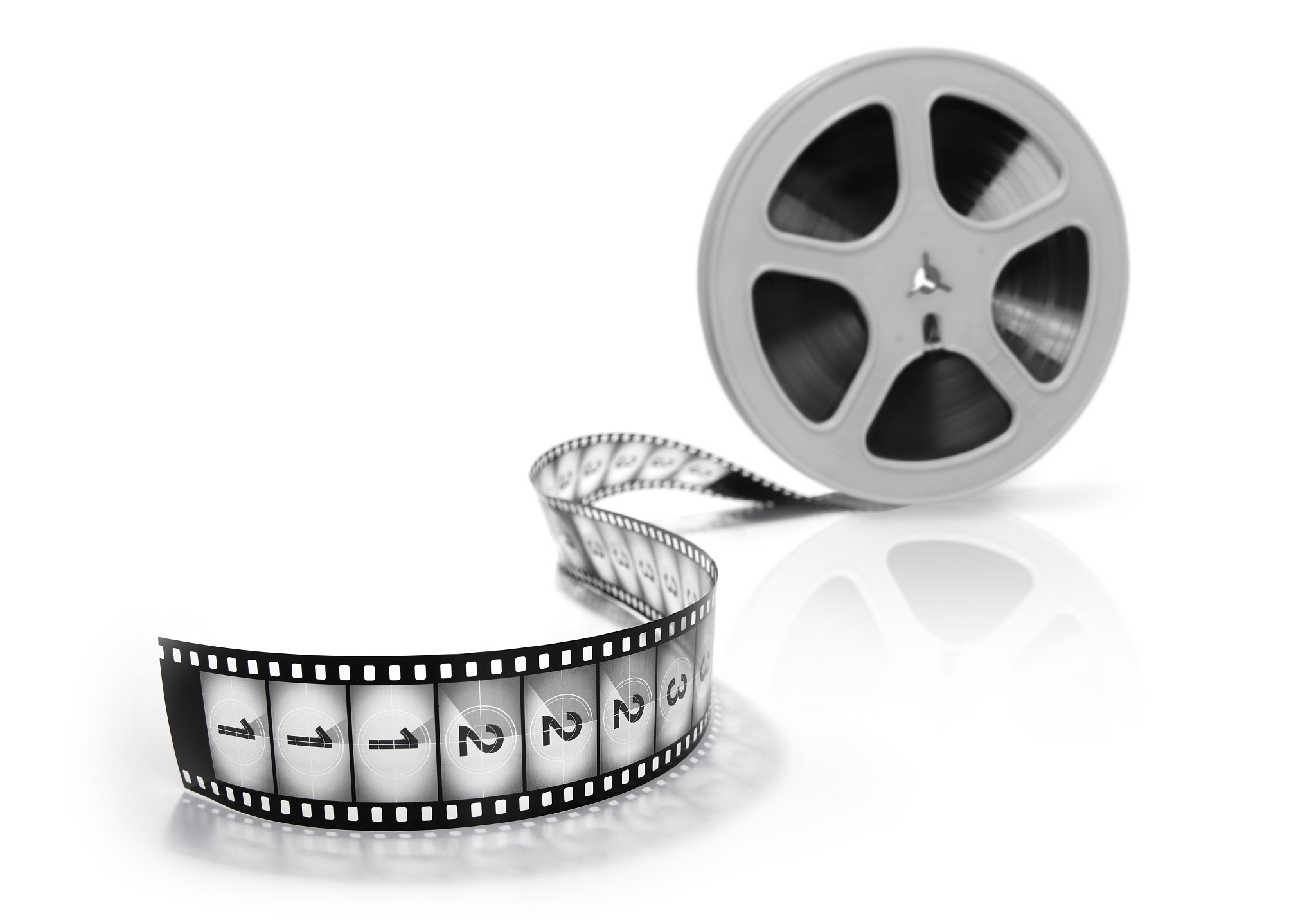 beginning of the film reel