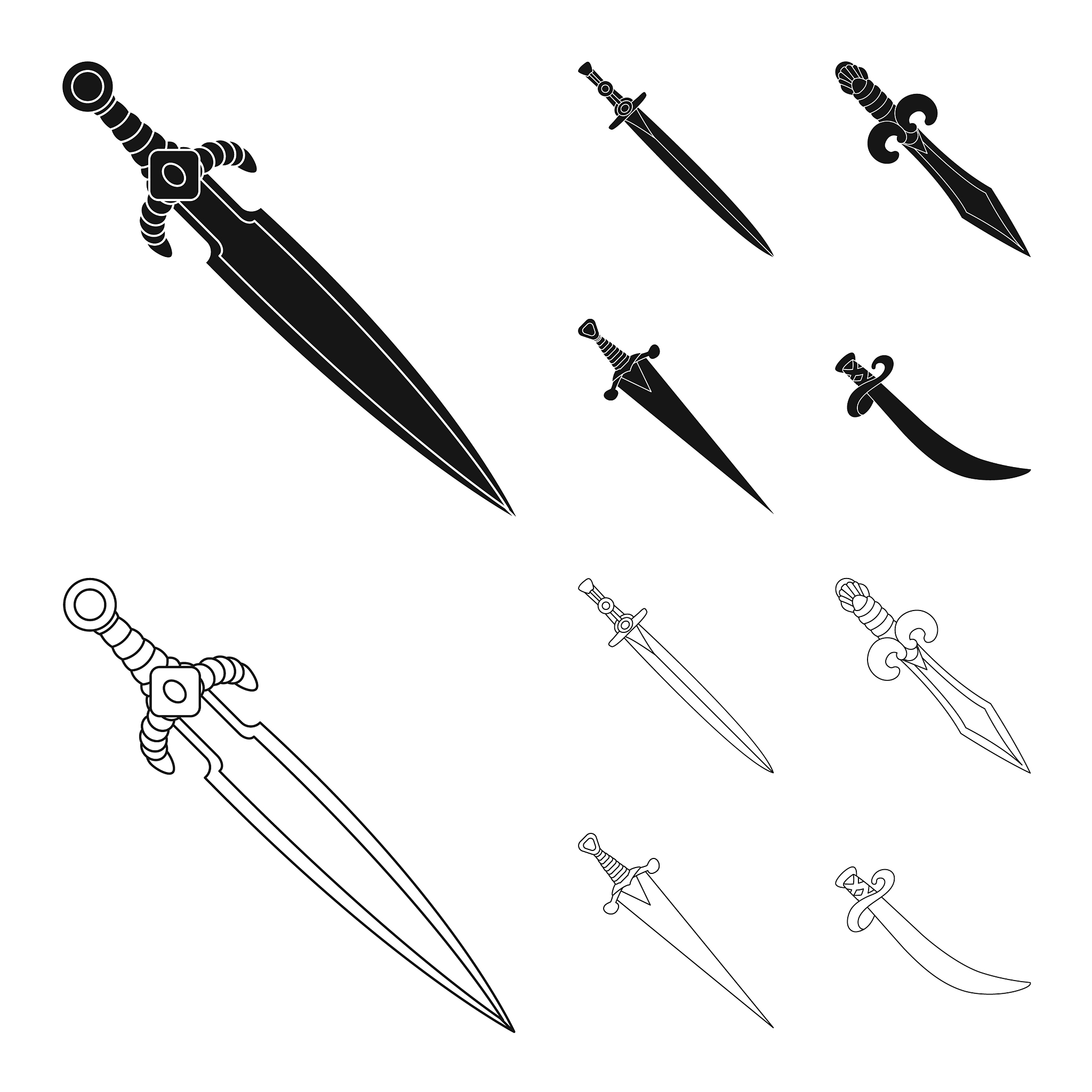 game and armor symbol set