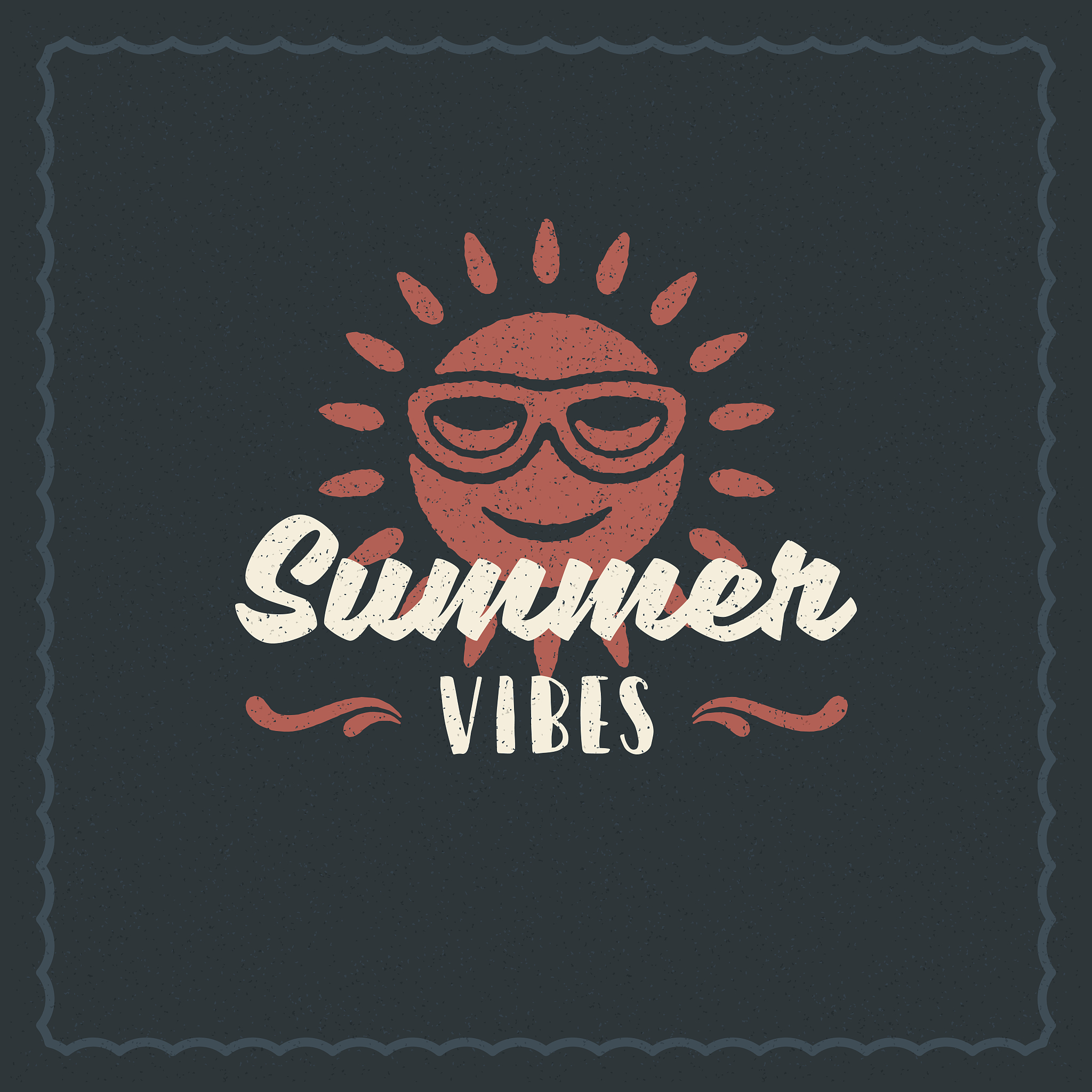 summer holidays typography inspirational quote design for poster