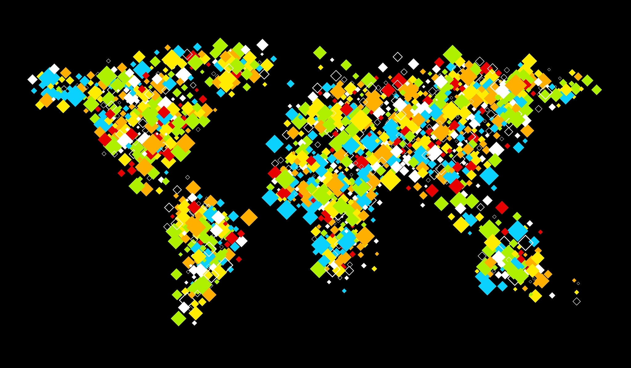 color world abstract map