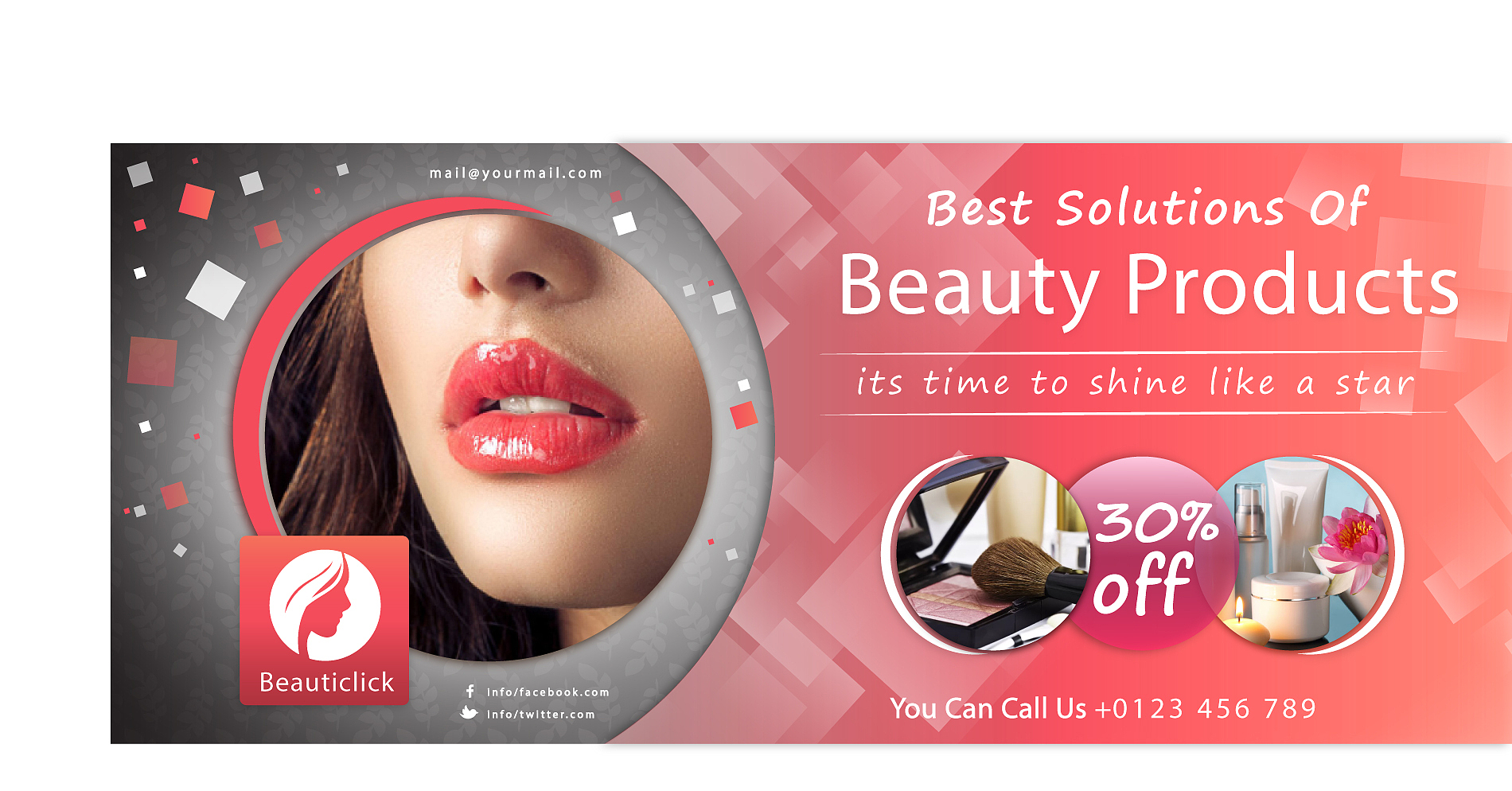 beauty facebook cover banner design