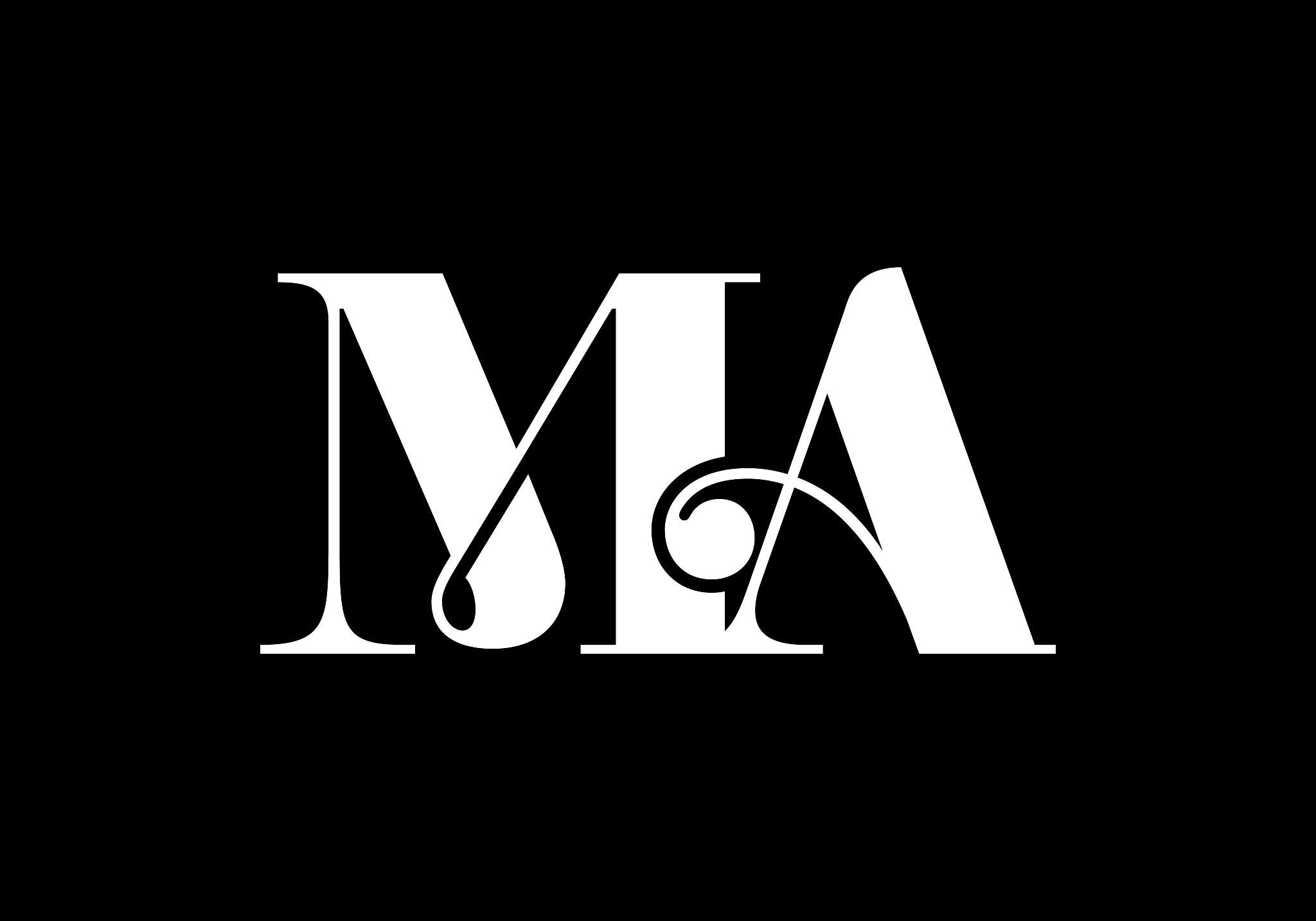 m a ma initial letter logo design vector template