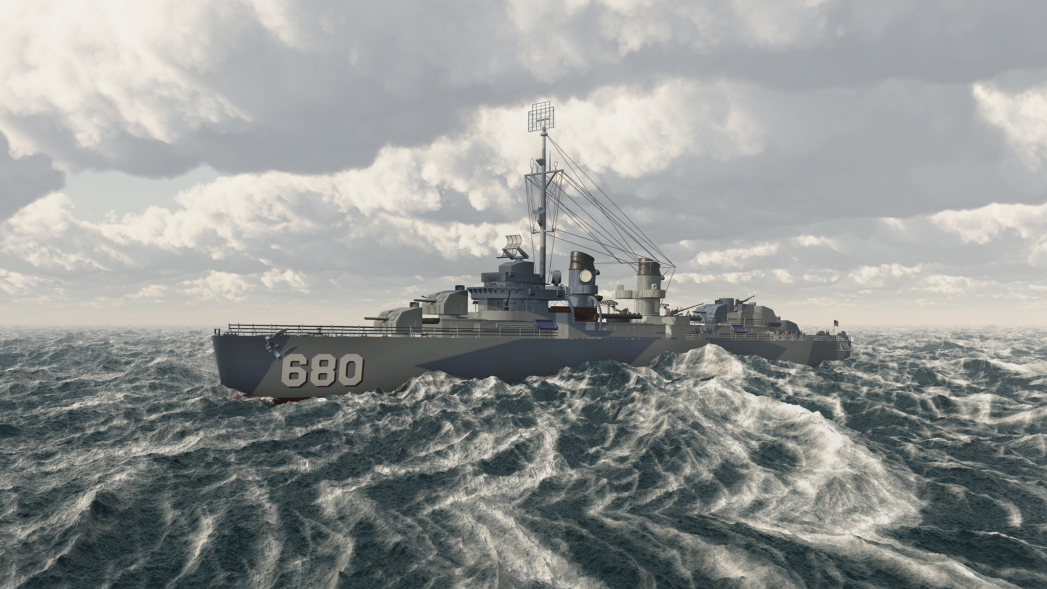 american warship of world war ii