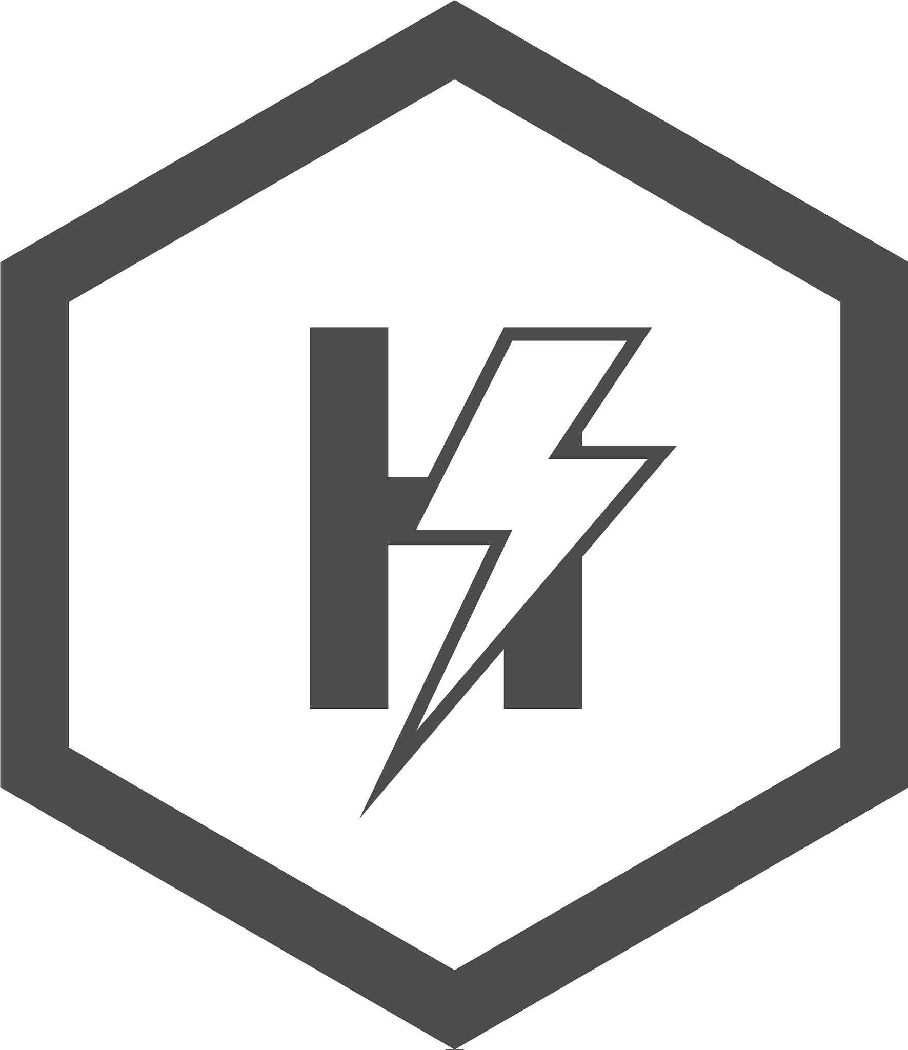 letter h concept logo design