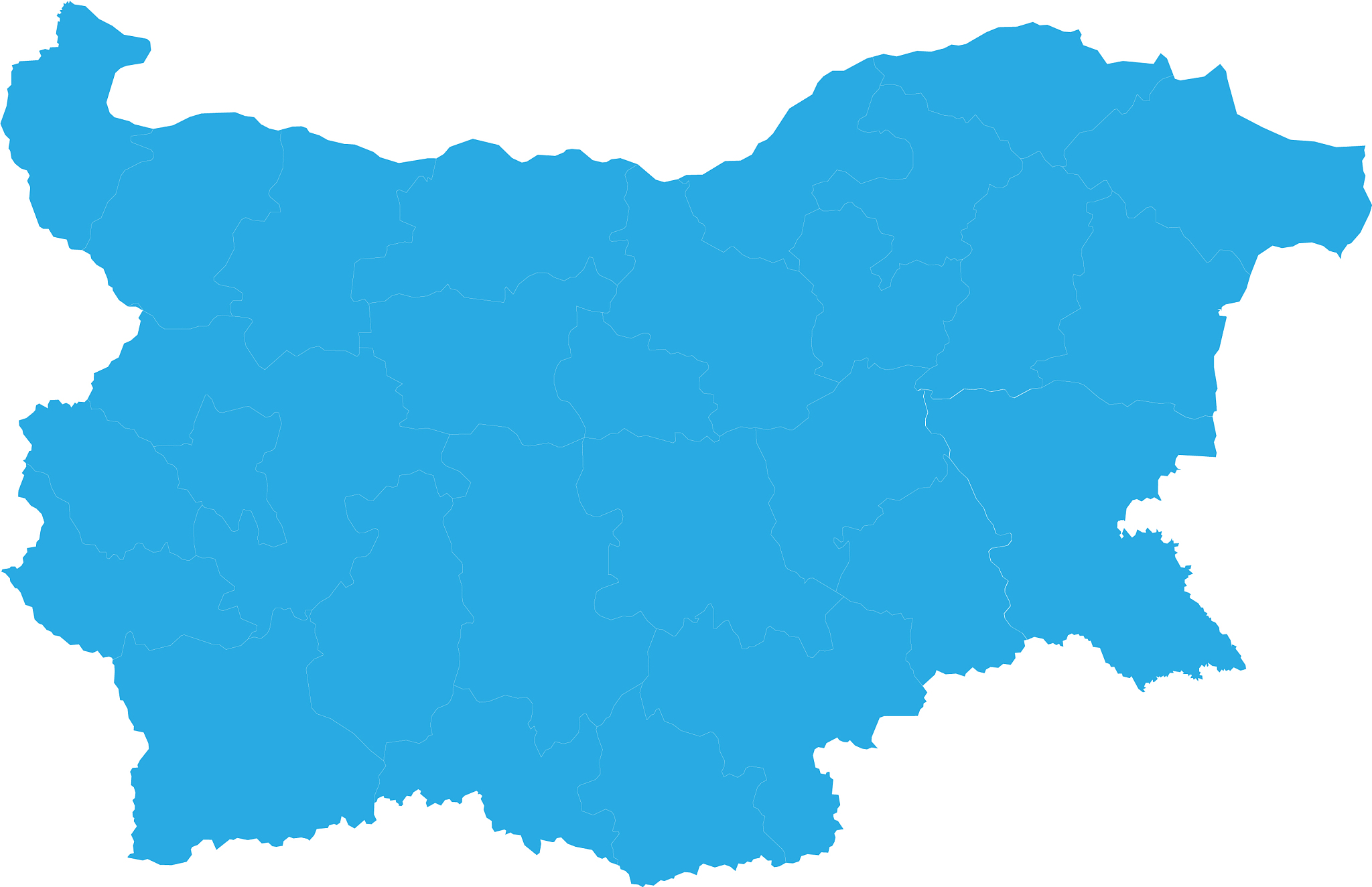 map of bulgaria high detailed map - bulgaria