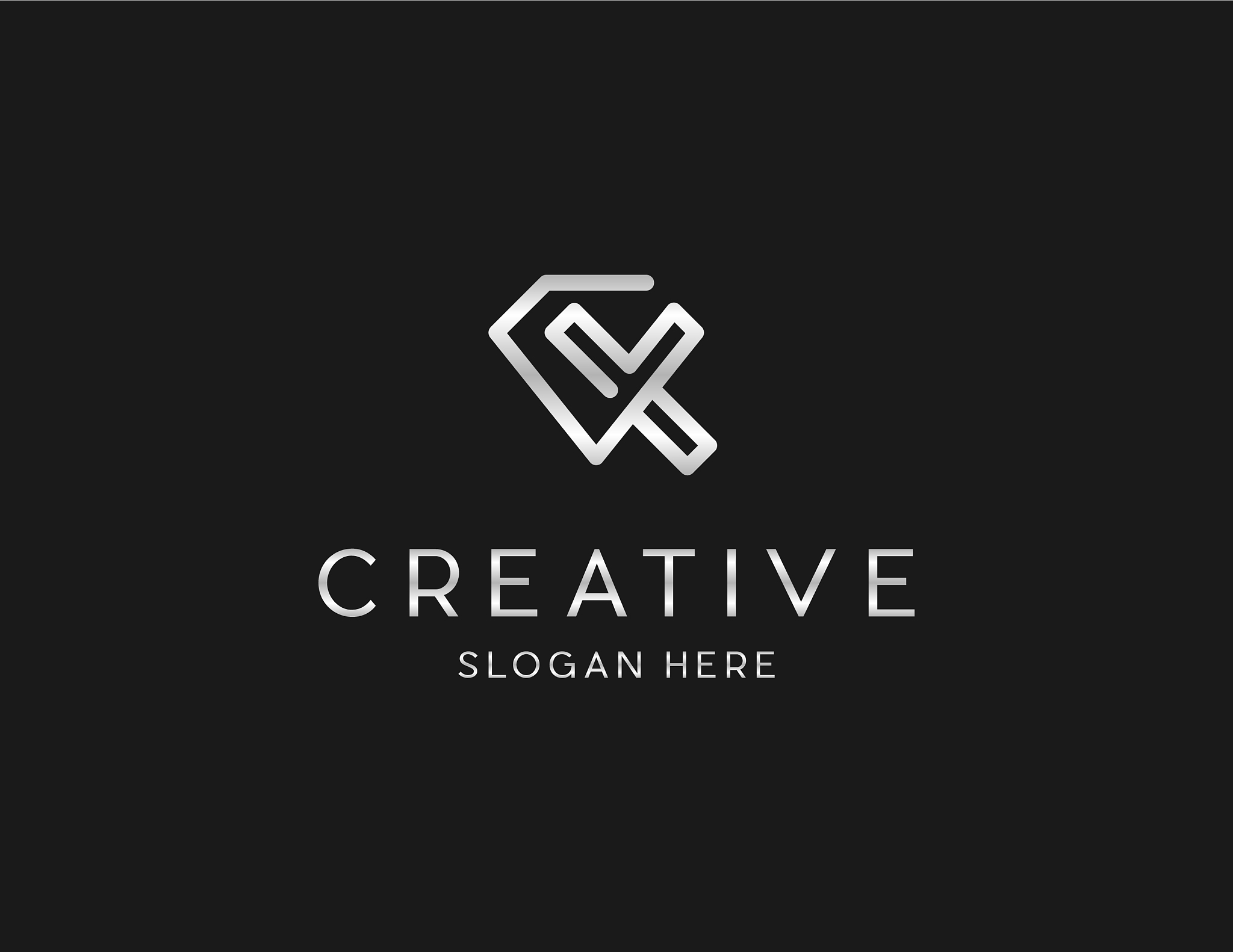 letter x diamond shiny creative logo