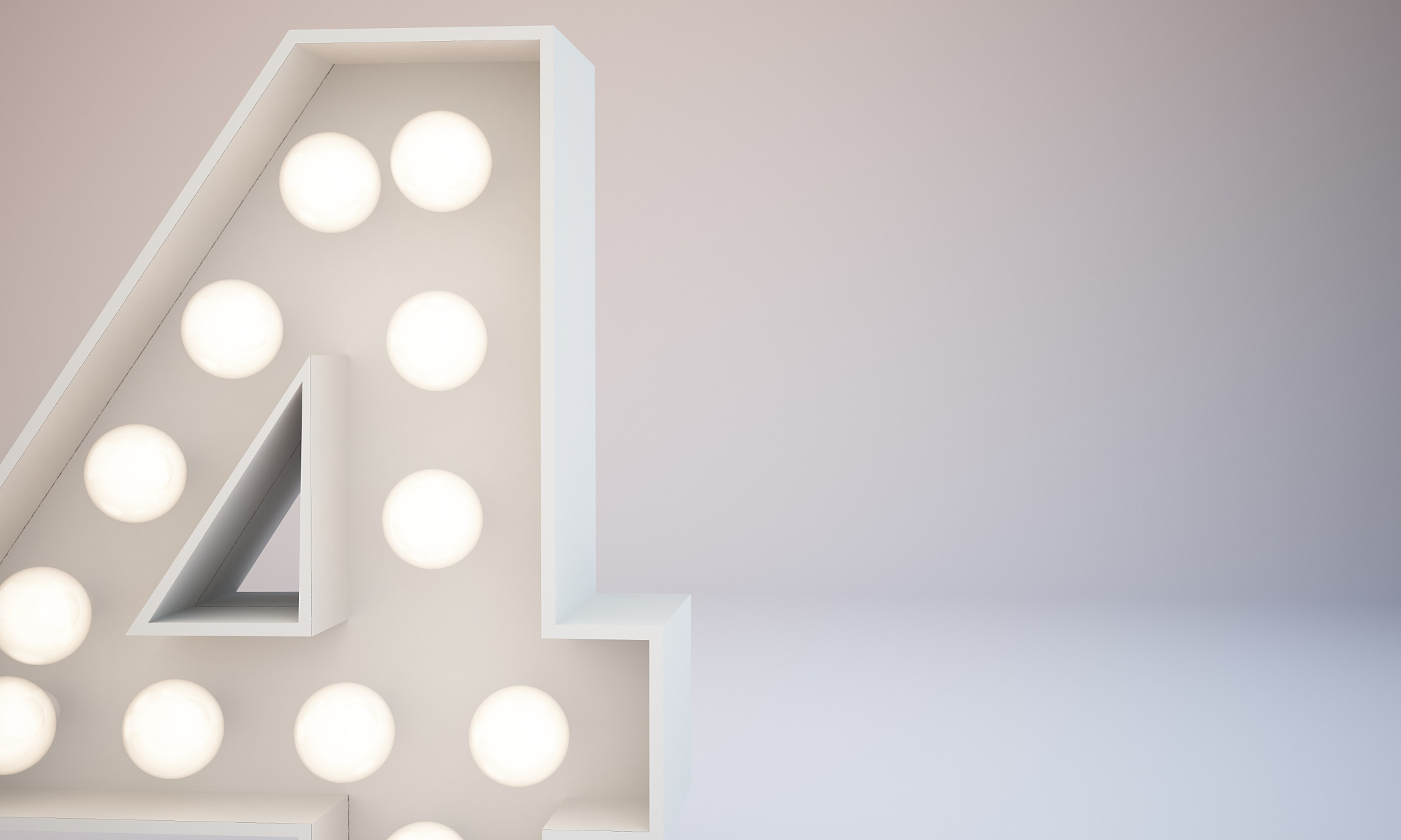 3d rendering white bulb type background illustration