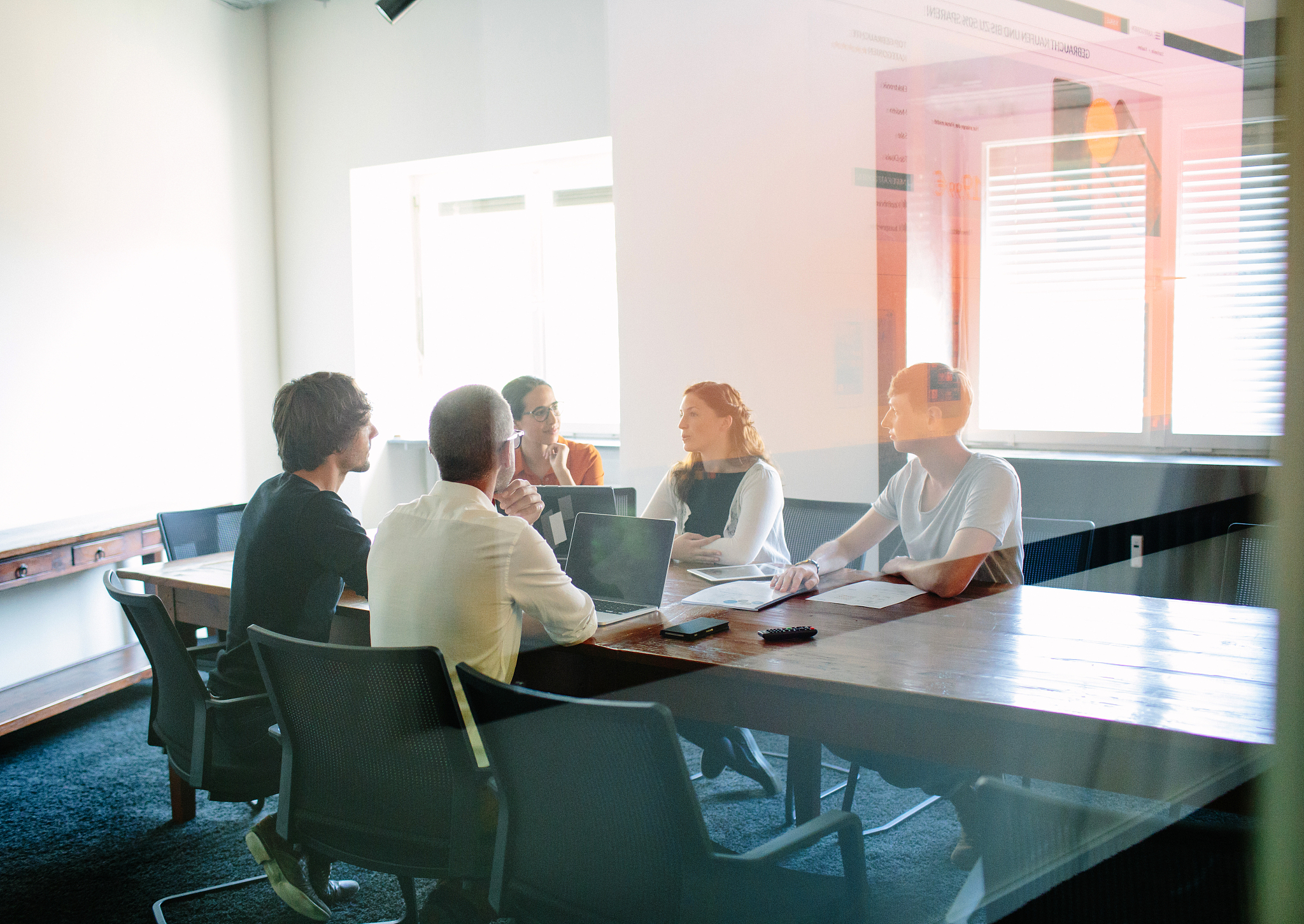 business meeting at a modern office
