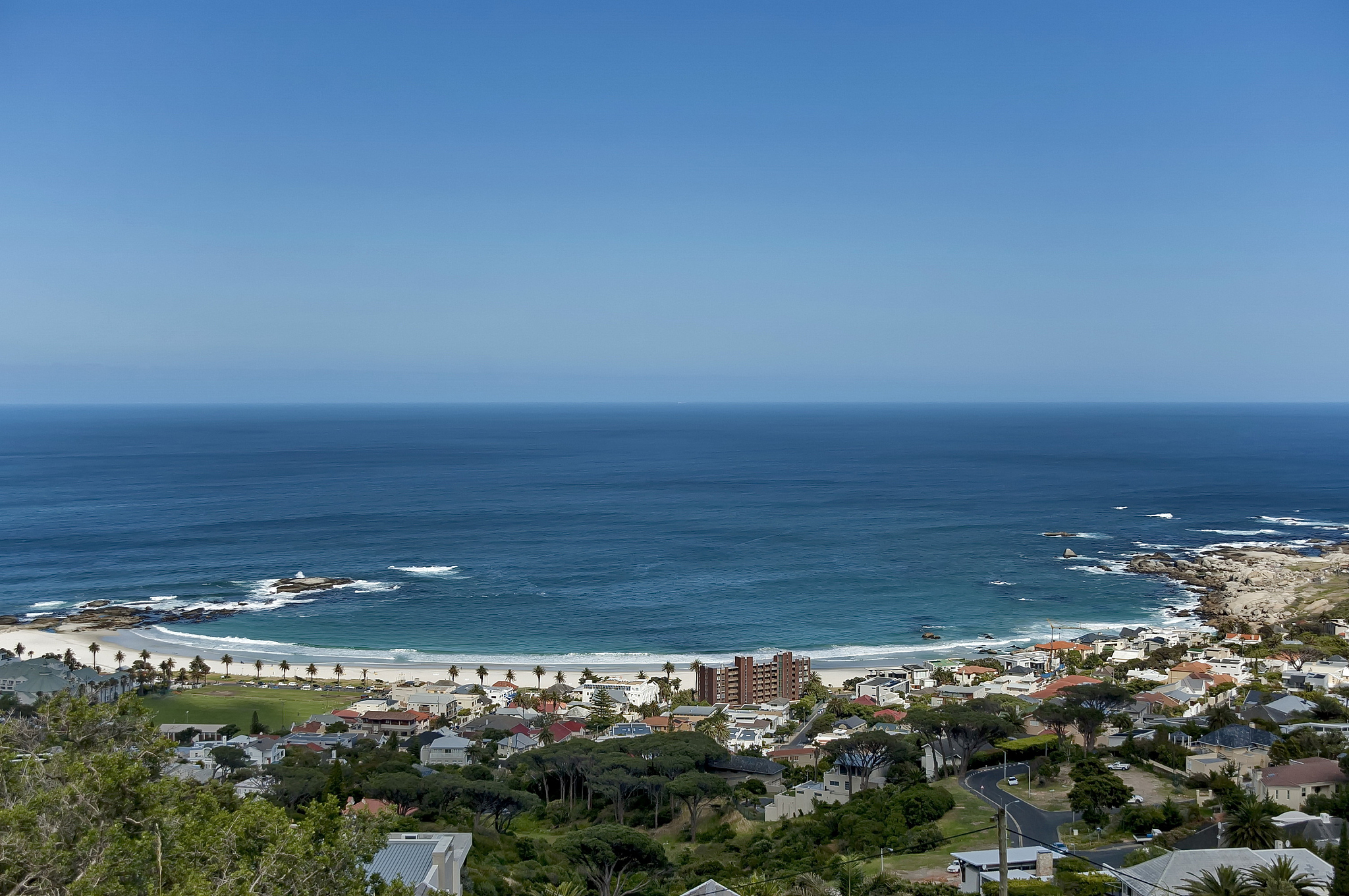 camps bay, atlantic ocean, cape town