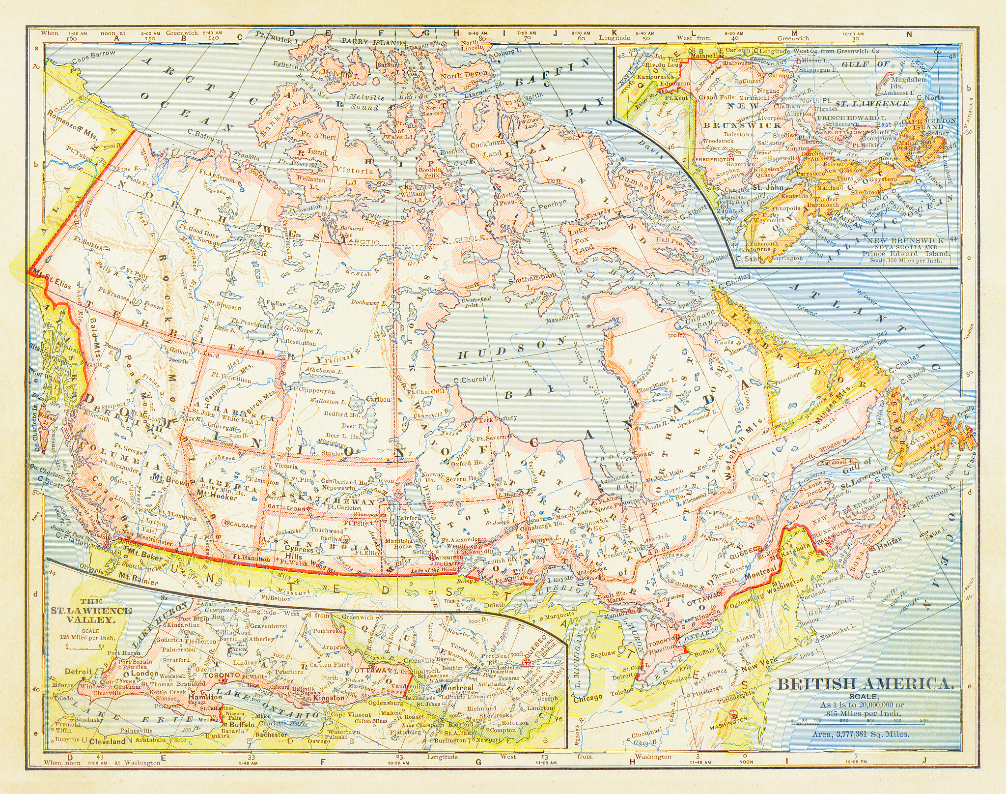 1883 dominion of canada map