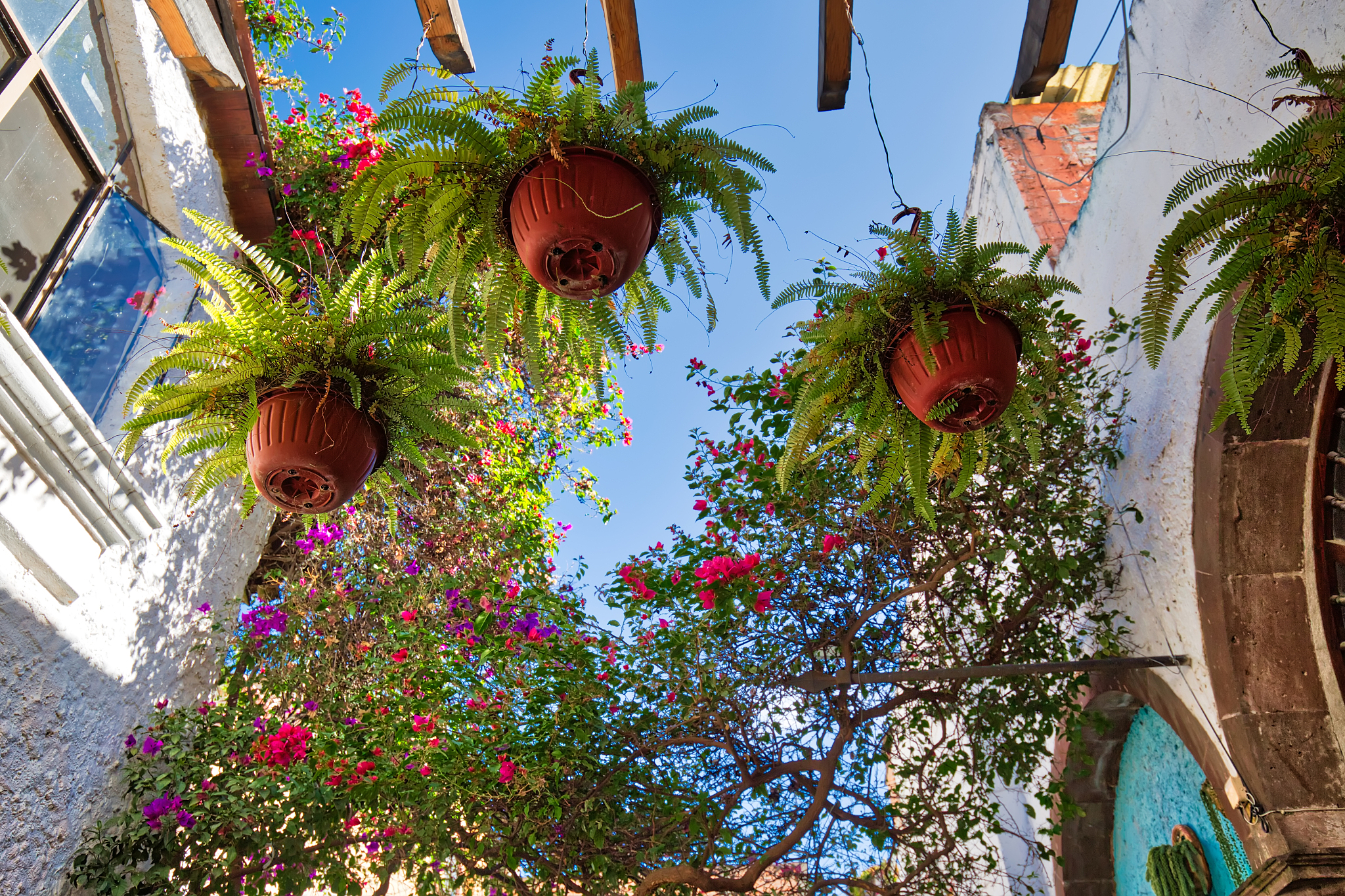 mexico, colorful buildings and streets of san miguel de allende 