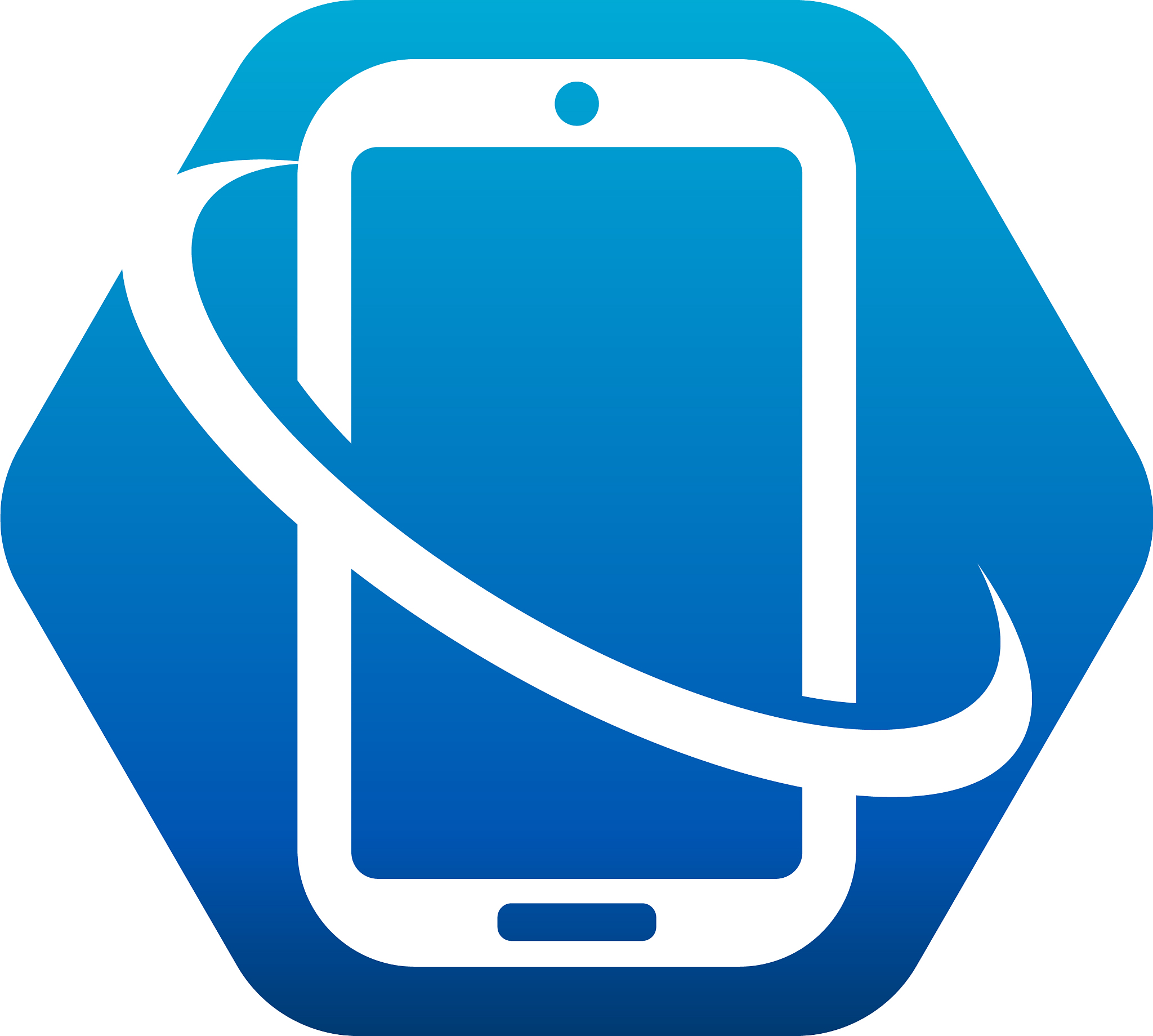 swoosh smart mobil<strong>e</strong> phone logo icon