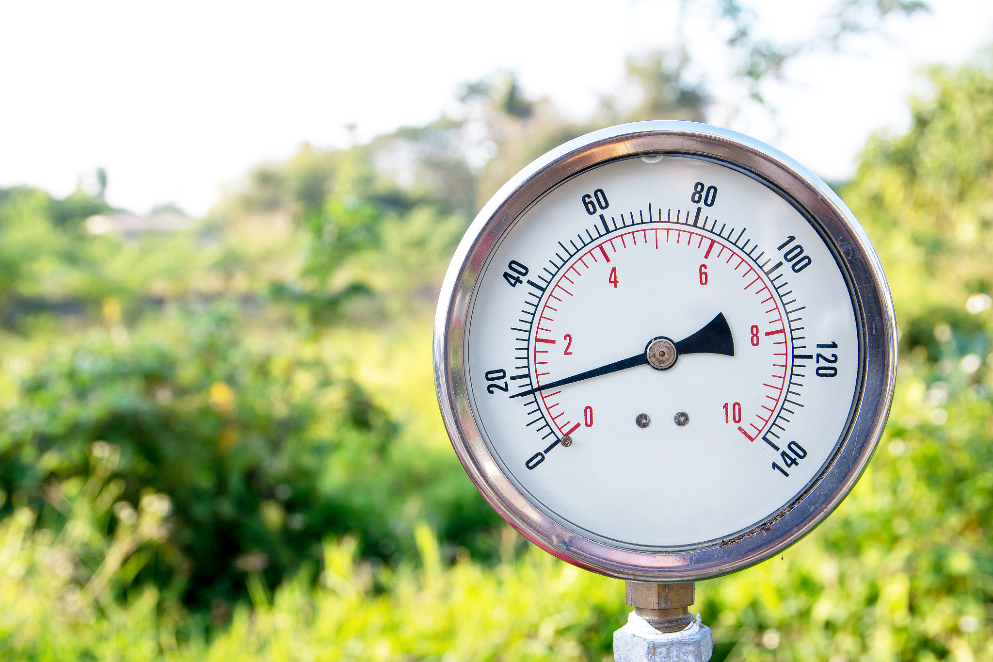 closeup of a water pressure meter,water gauge
