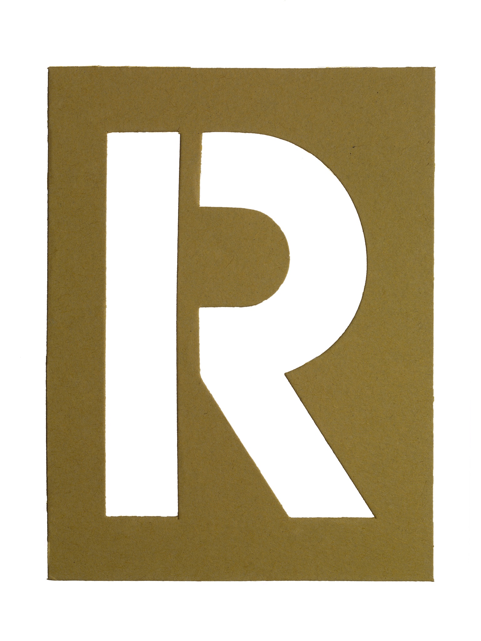 cut out letter r