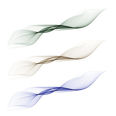 abstract smooth color wave set on