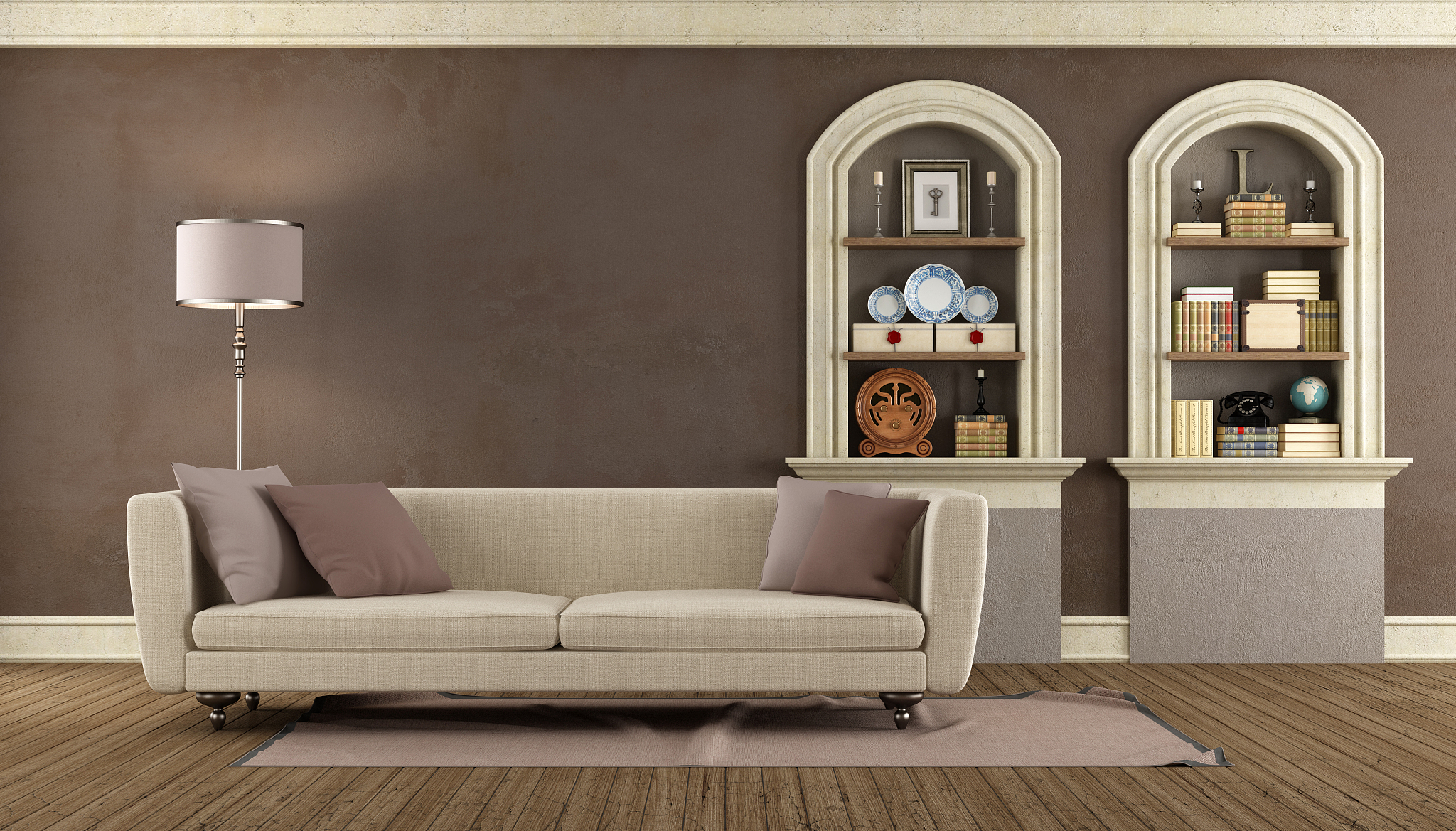 vintage living room