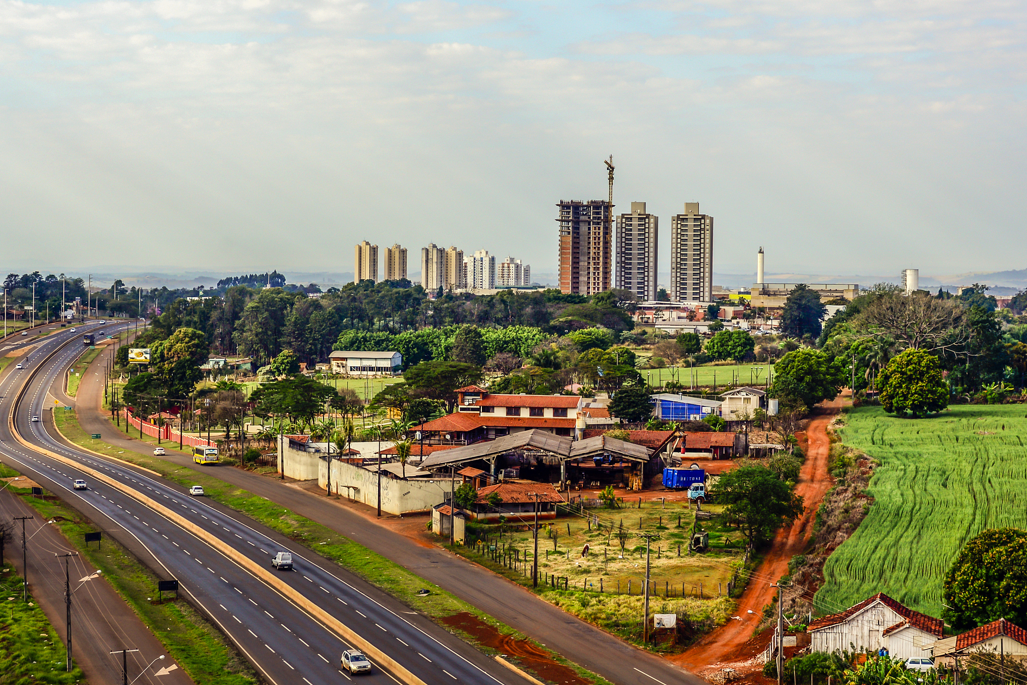 londrina city in brazil with its buildings and buildings with mo