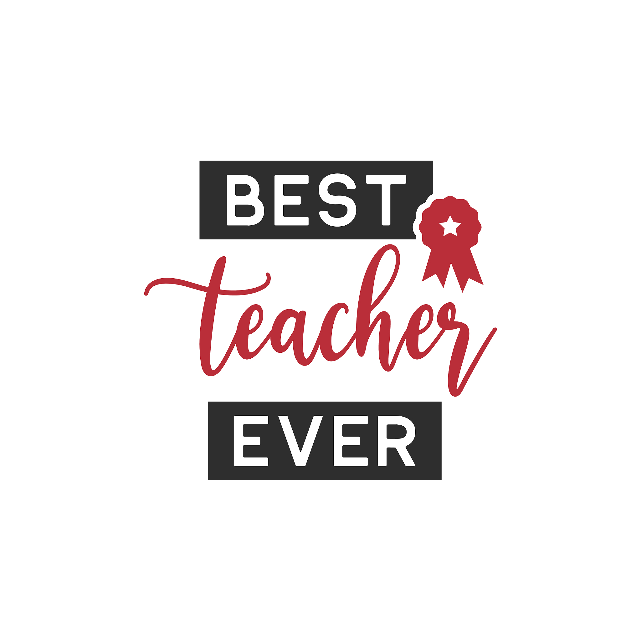 teacher quote lettering typography