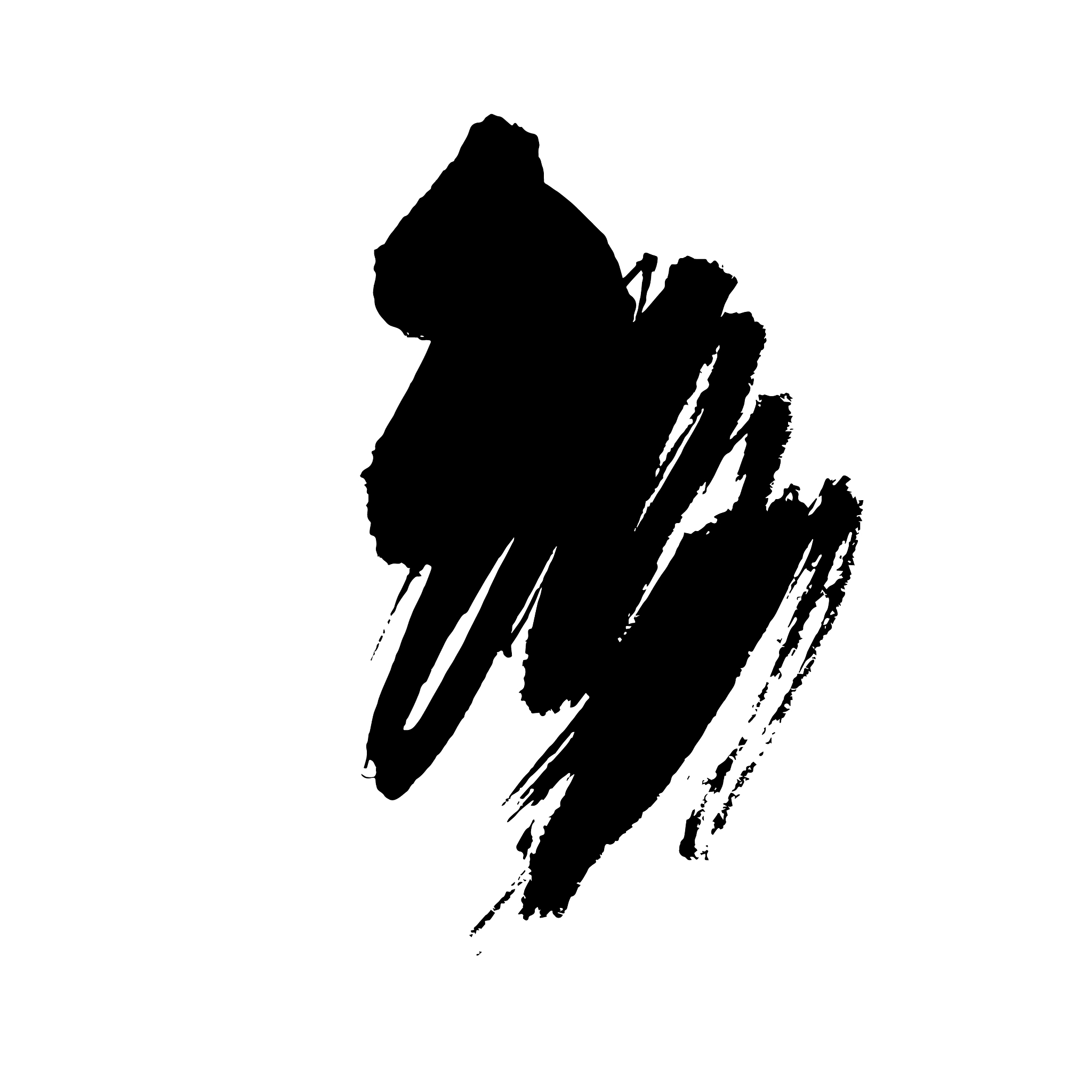 grunge ink pen stroke