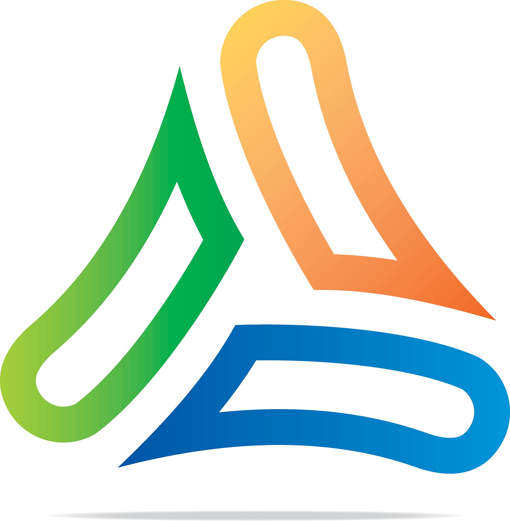 abstract triangle design