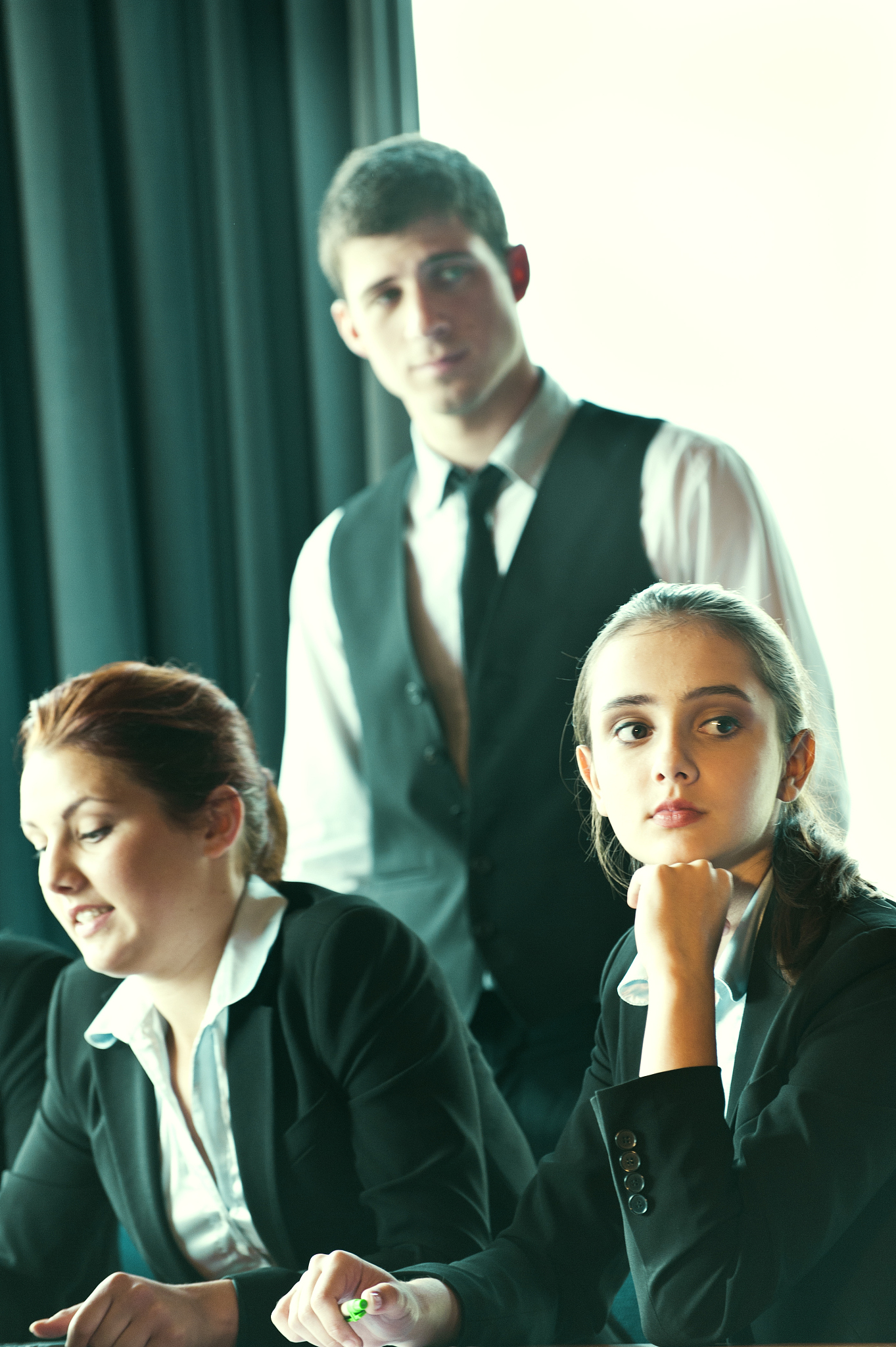 business people in a meeting at office
