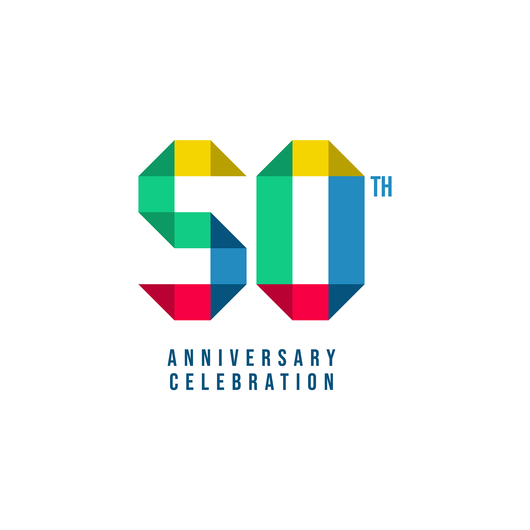 50 th anniversary celebration template design