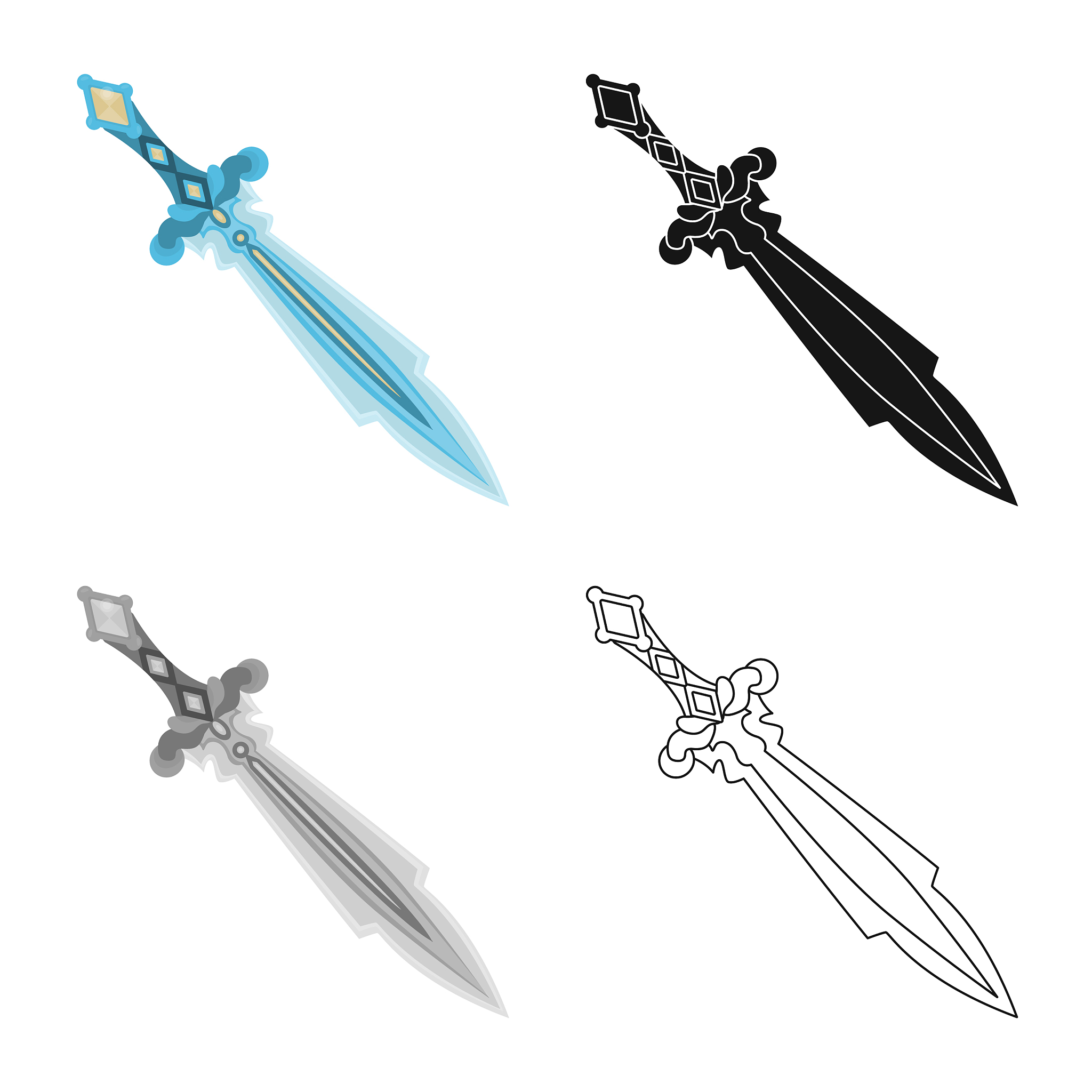design of game and armor logo set of game