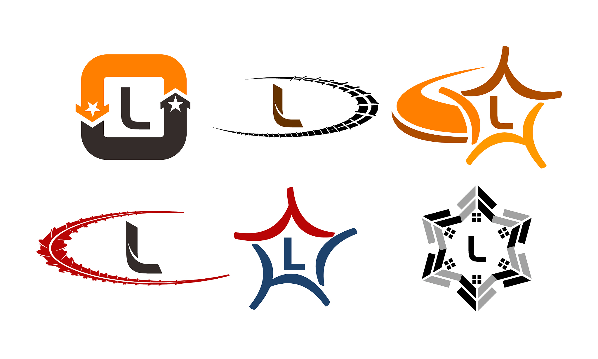 logotype l modern template set