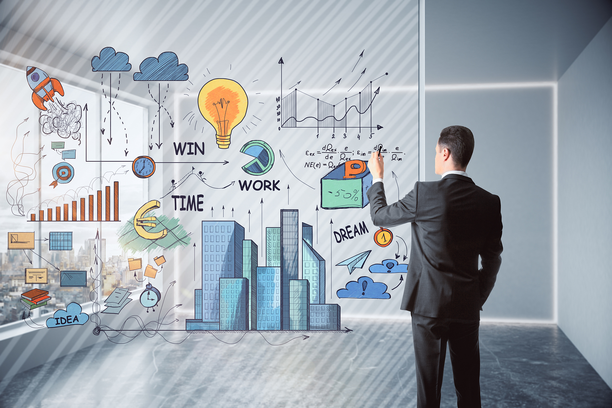 success and idea concept