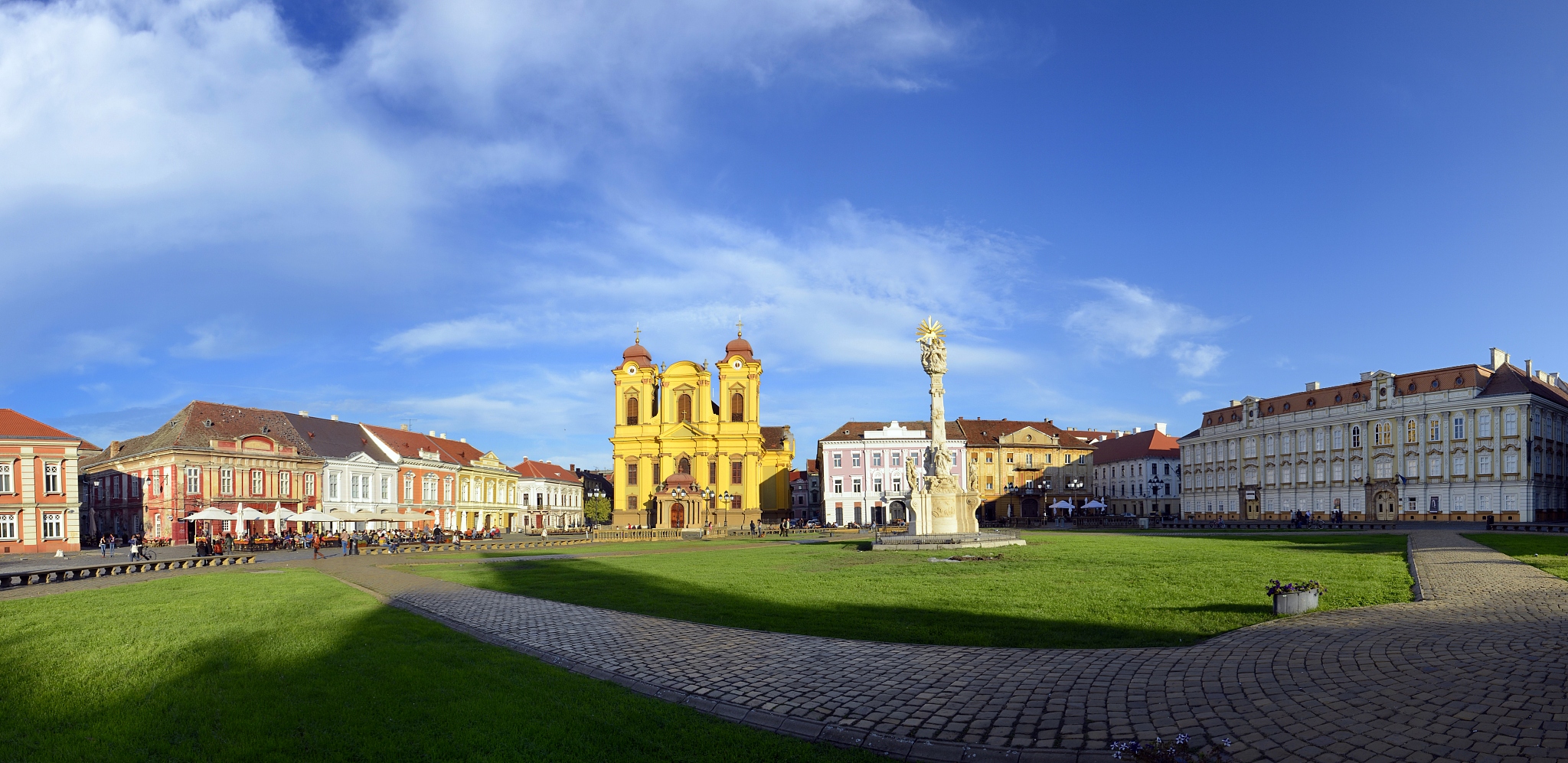 union square in timisoara, romania