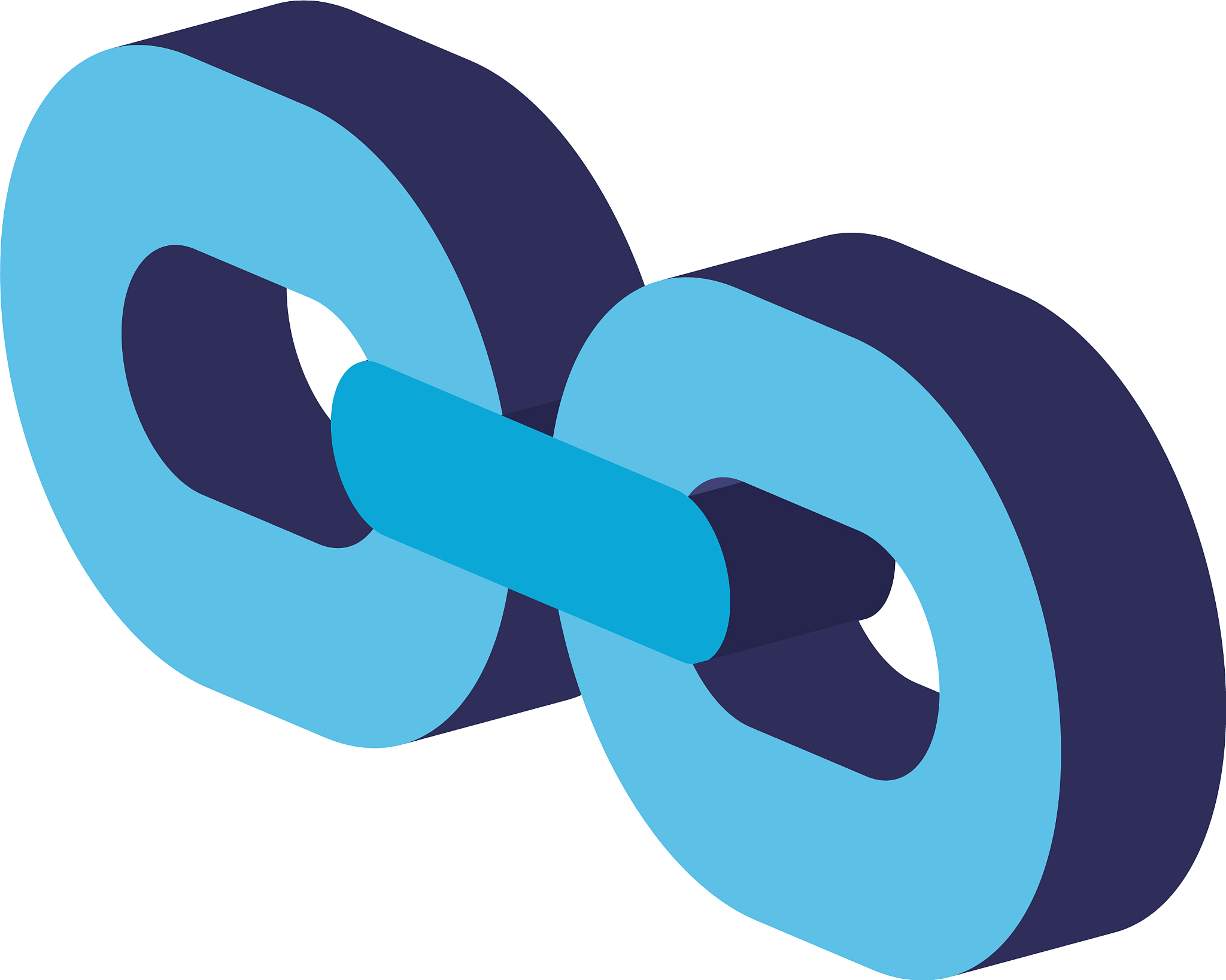 isometric and isolated chain icon design