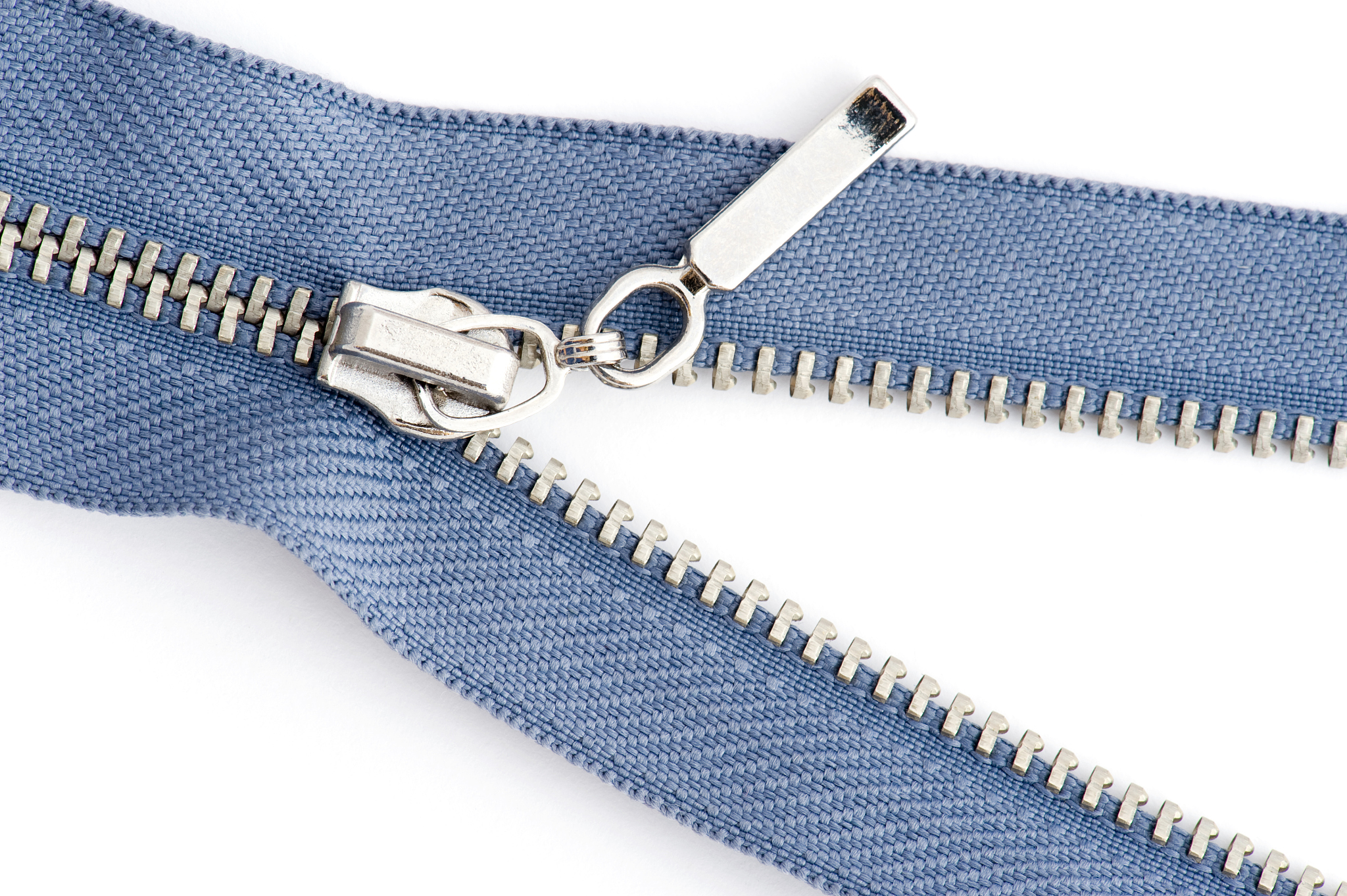 sewing zipper close up