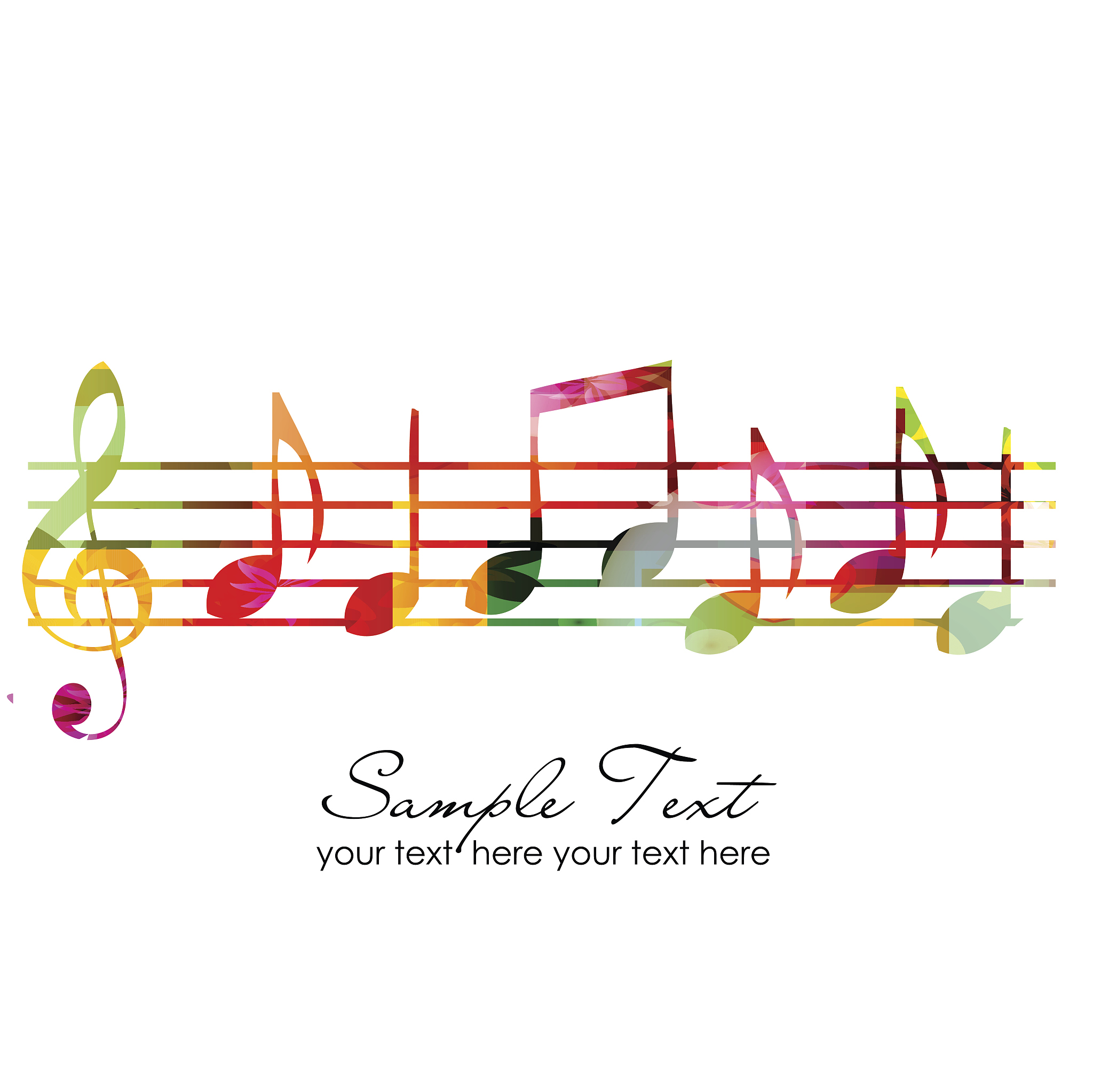 colorful music background