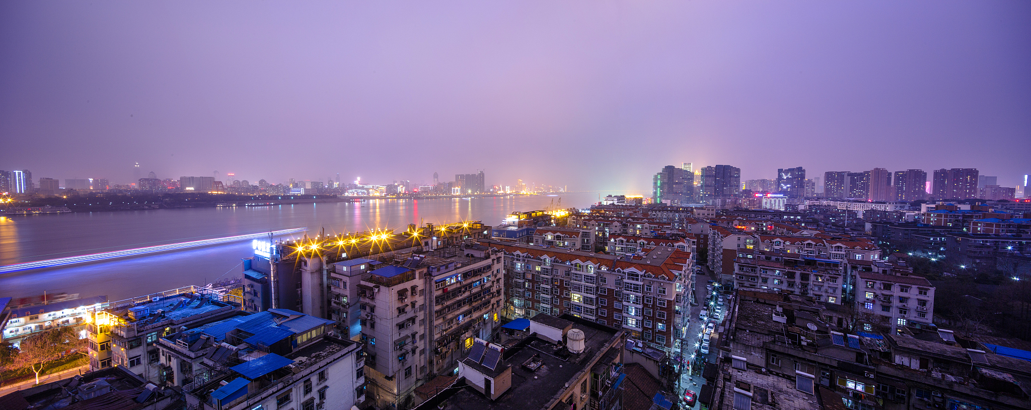 武汉长江夜景
