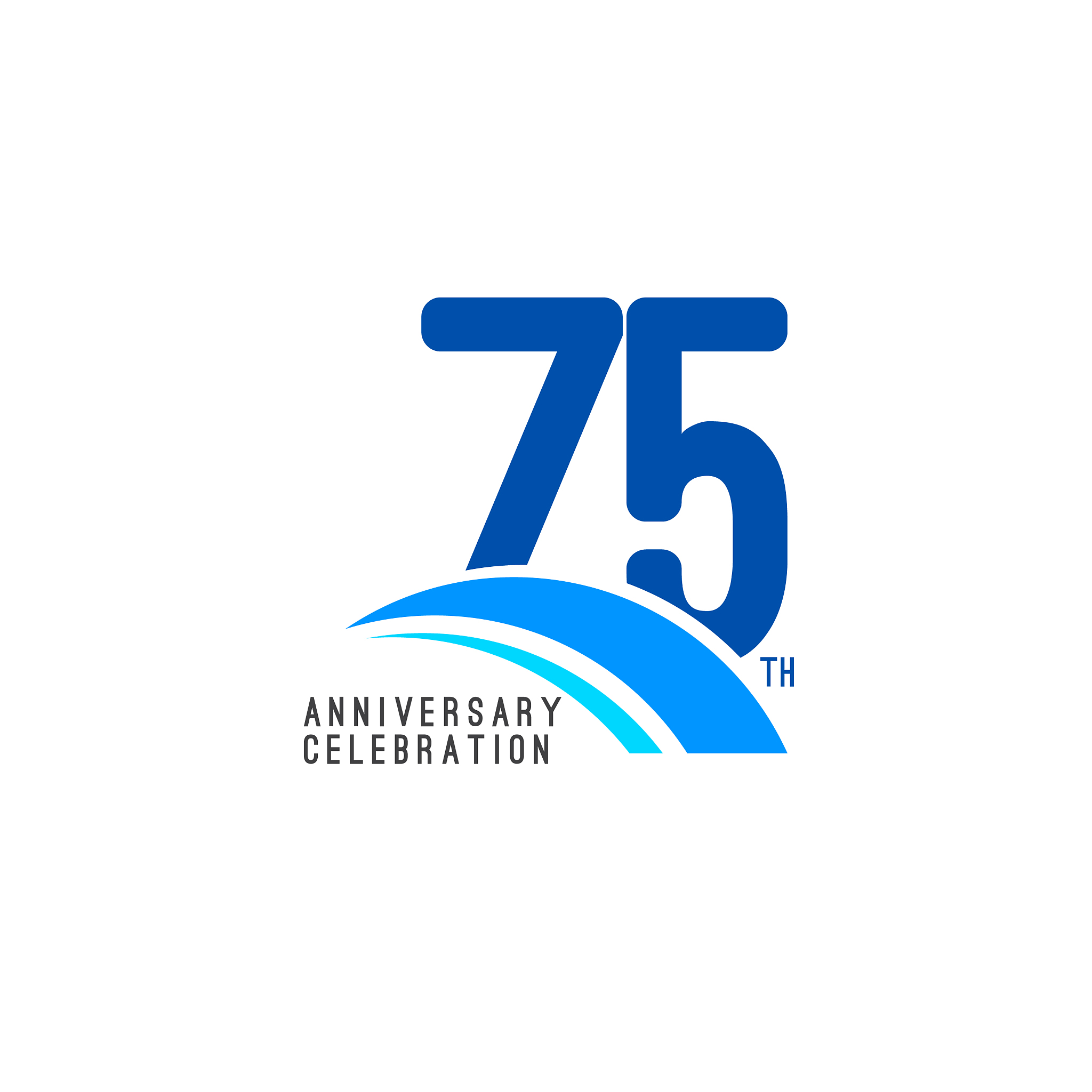 75 year anniversary celebration template design