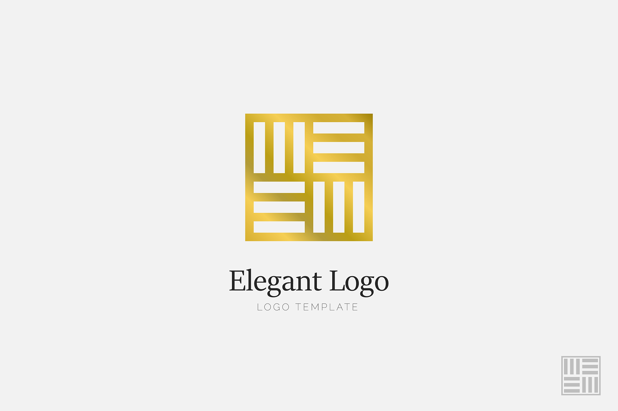 minimalistic elegant logo luxury emblem template
