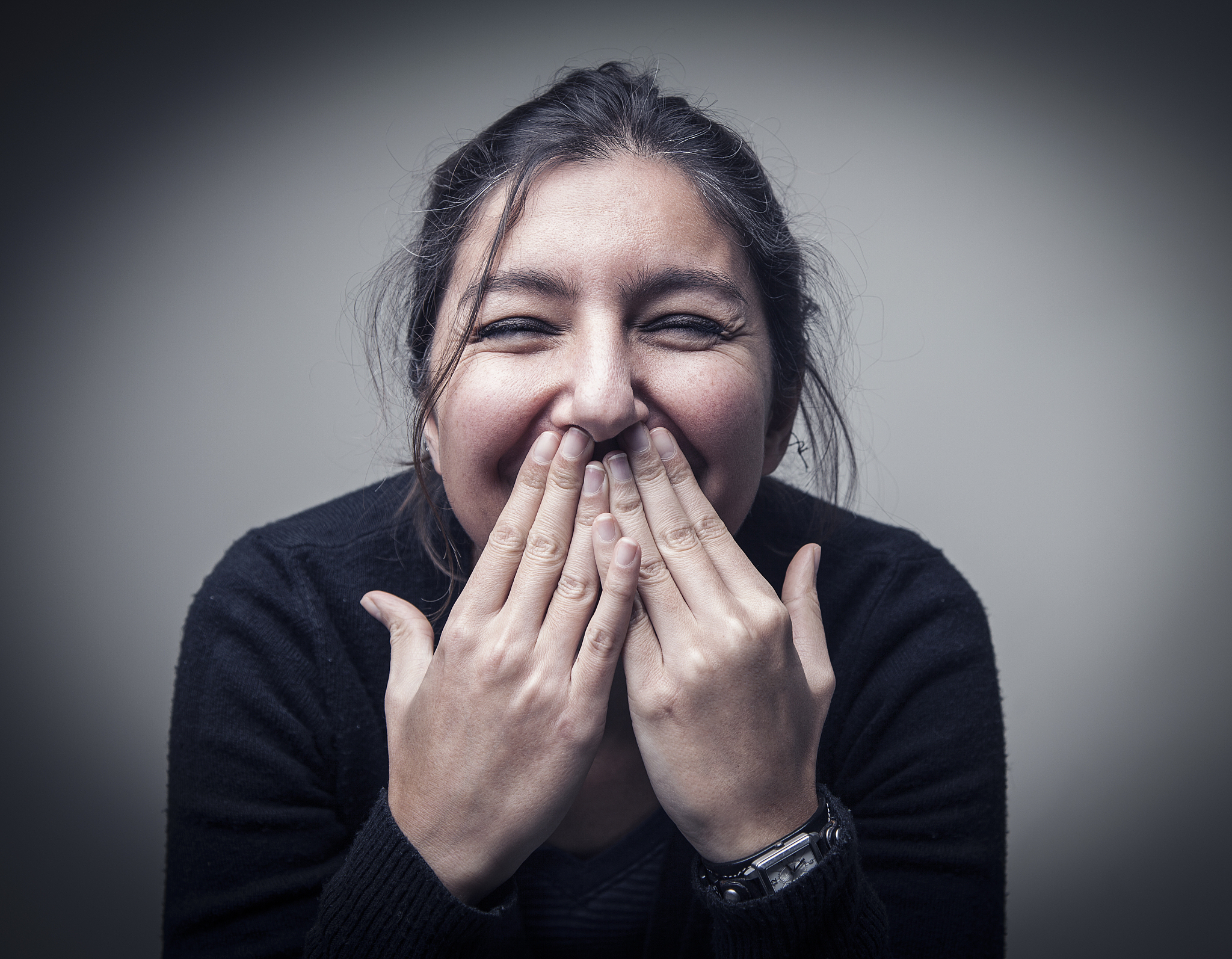 young woman smiling