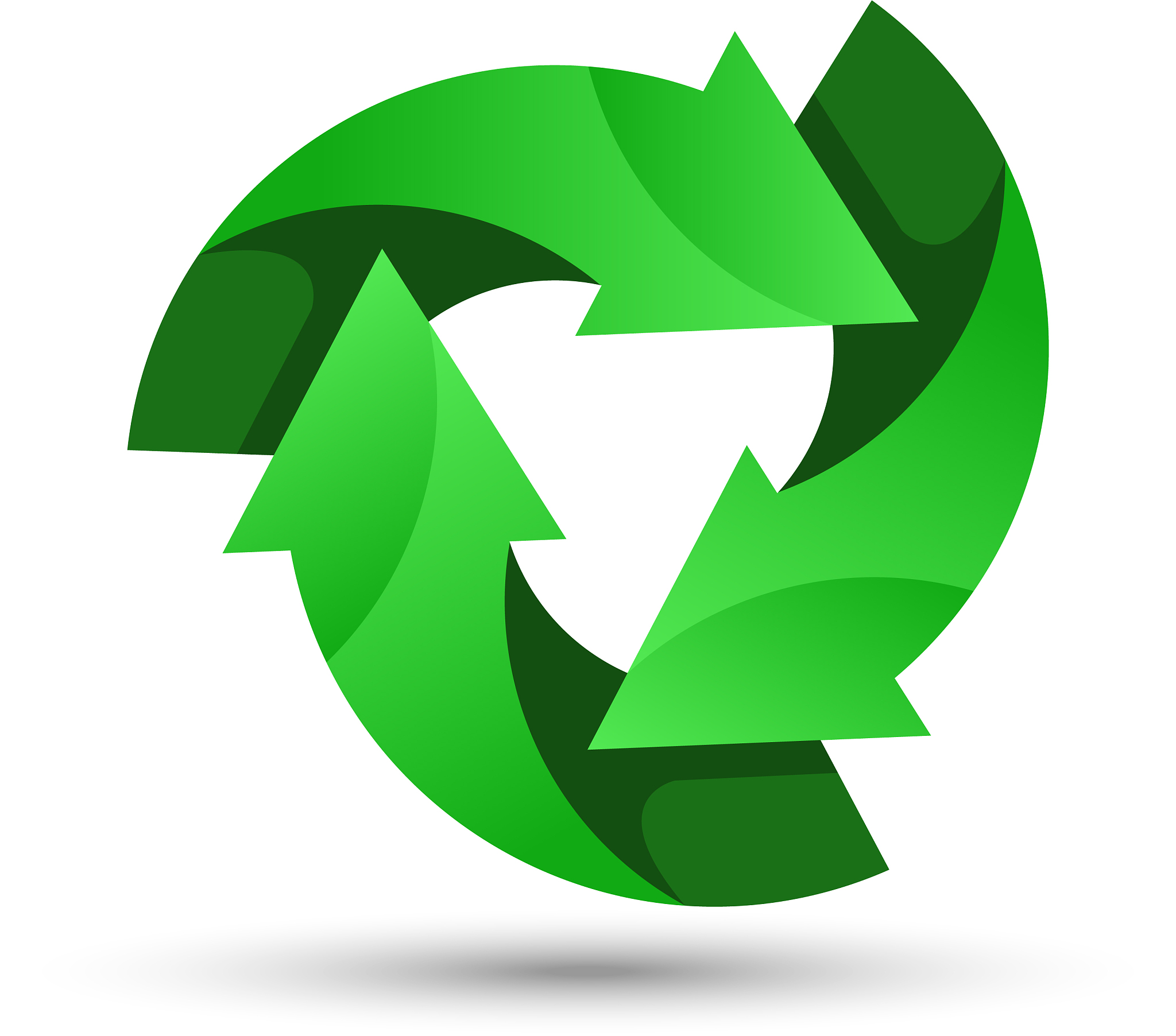 green recycling logo
