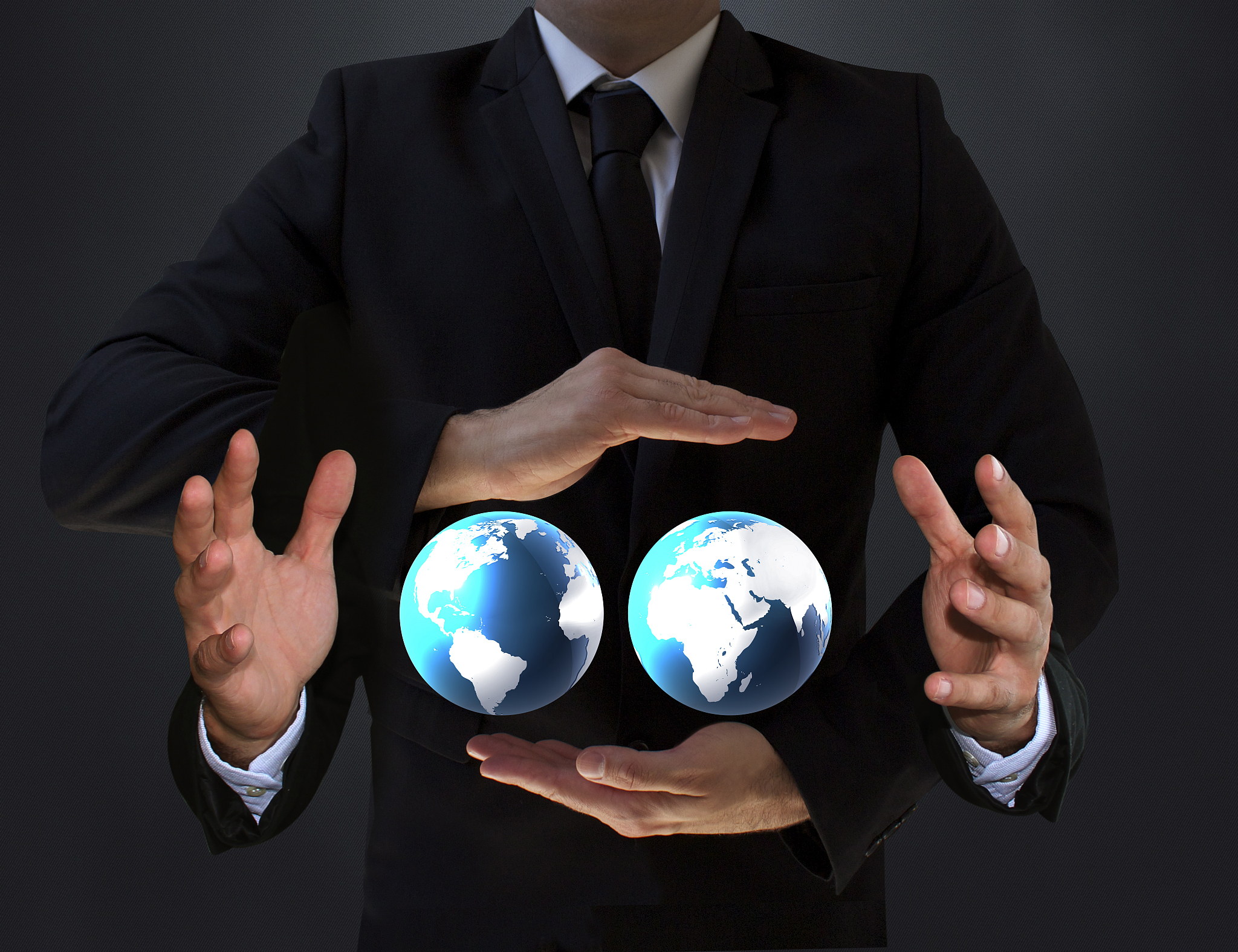 global business uniting different worlds