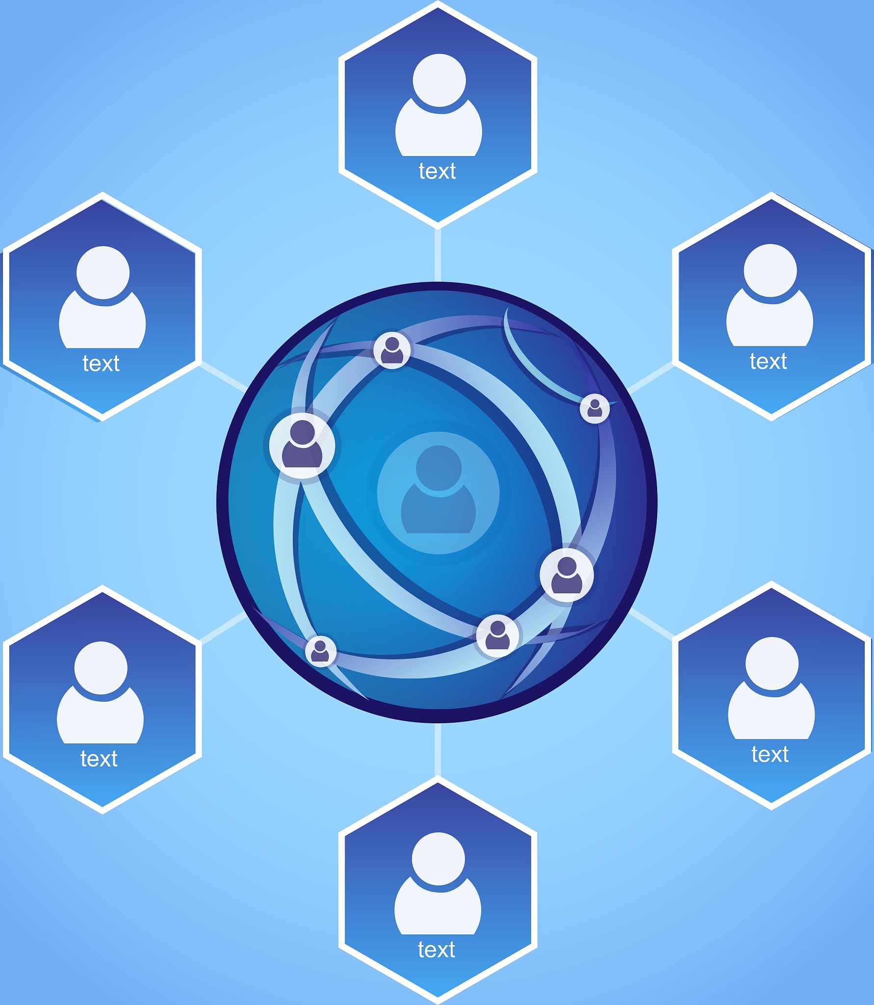 connecting people - network concept