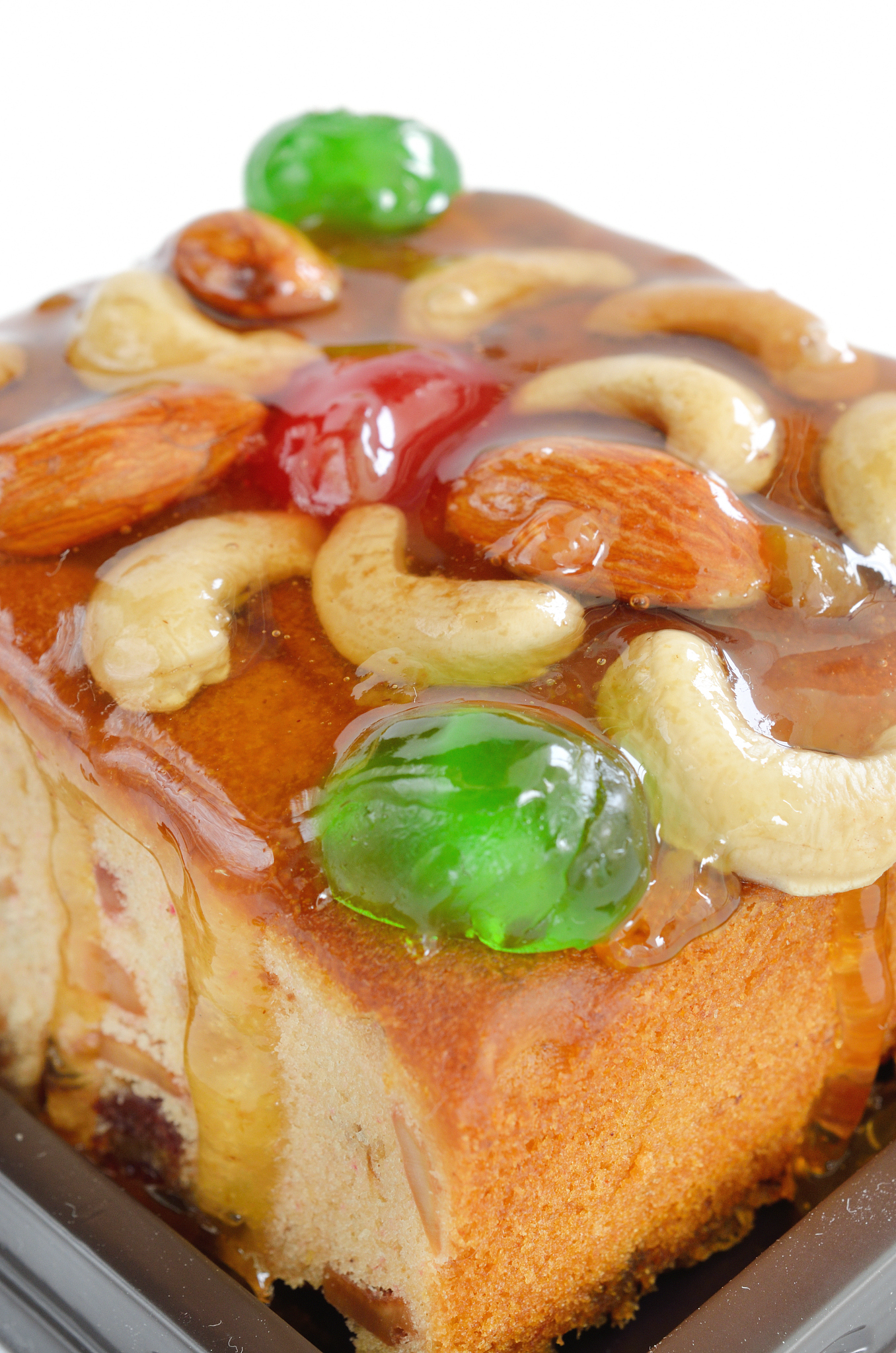 fruits cake with mix nut and dried fruit