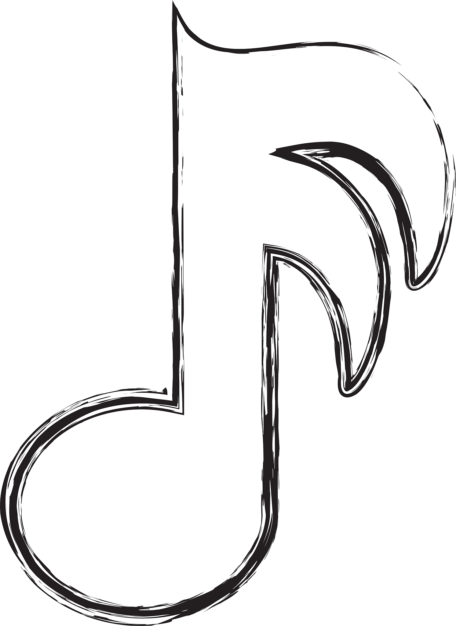 music note isolated icon