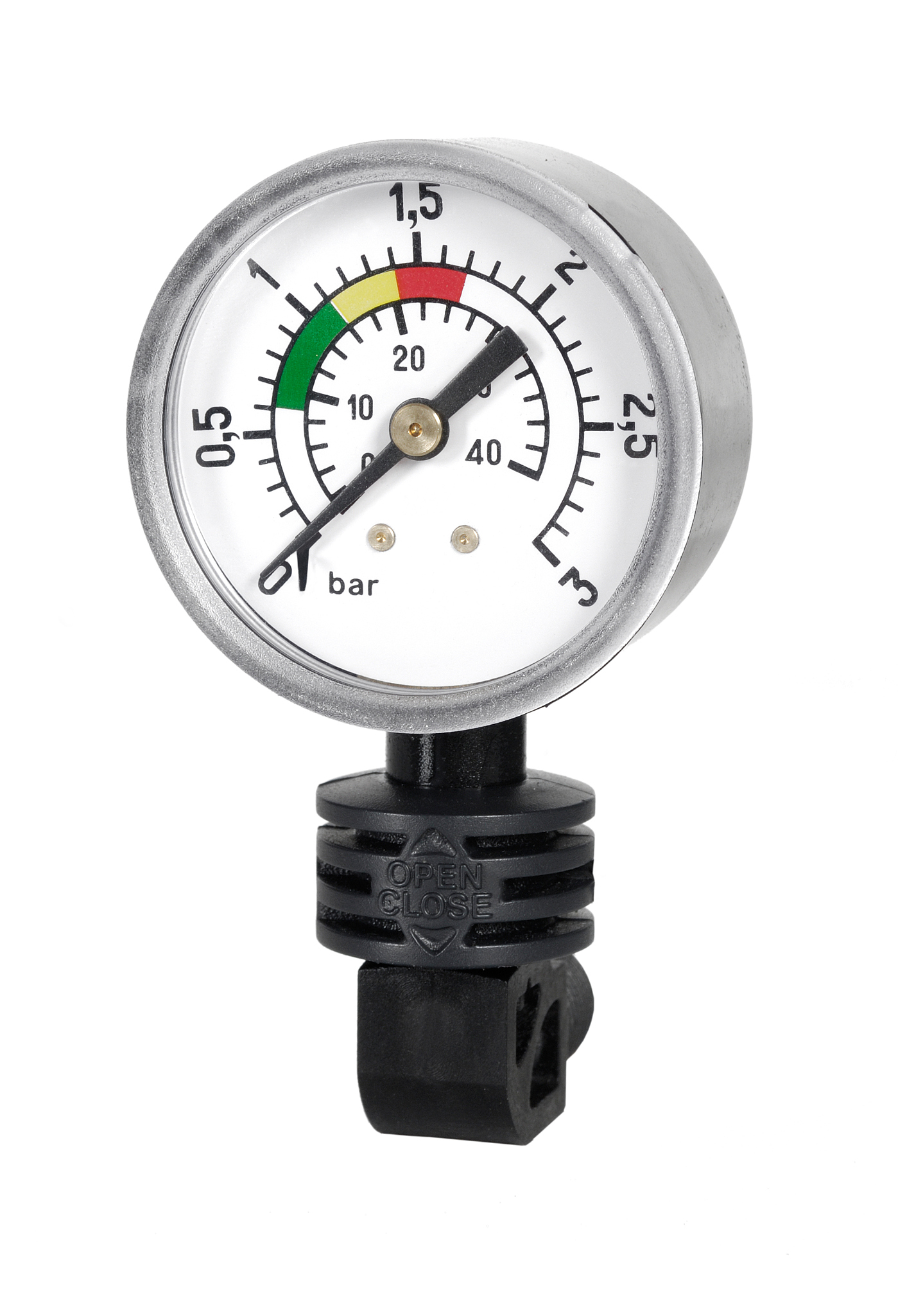 pressure gauge, isolated on white