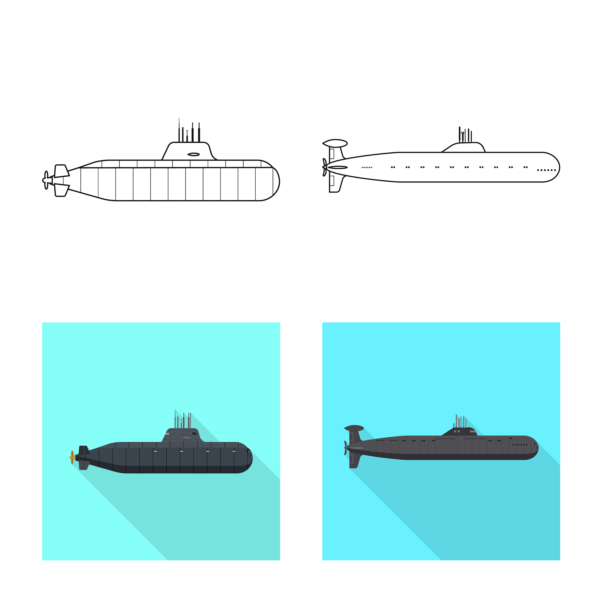 isolated object war and ship logo collection