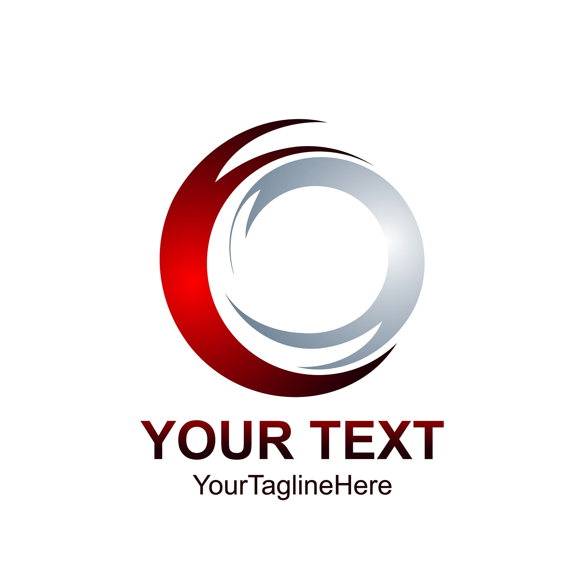 technology orbit web rings logo design circle