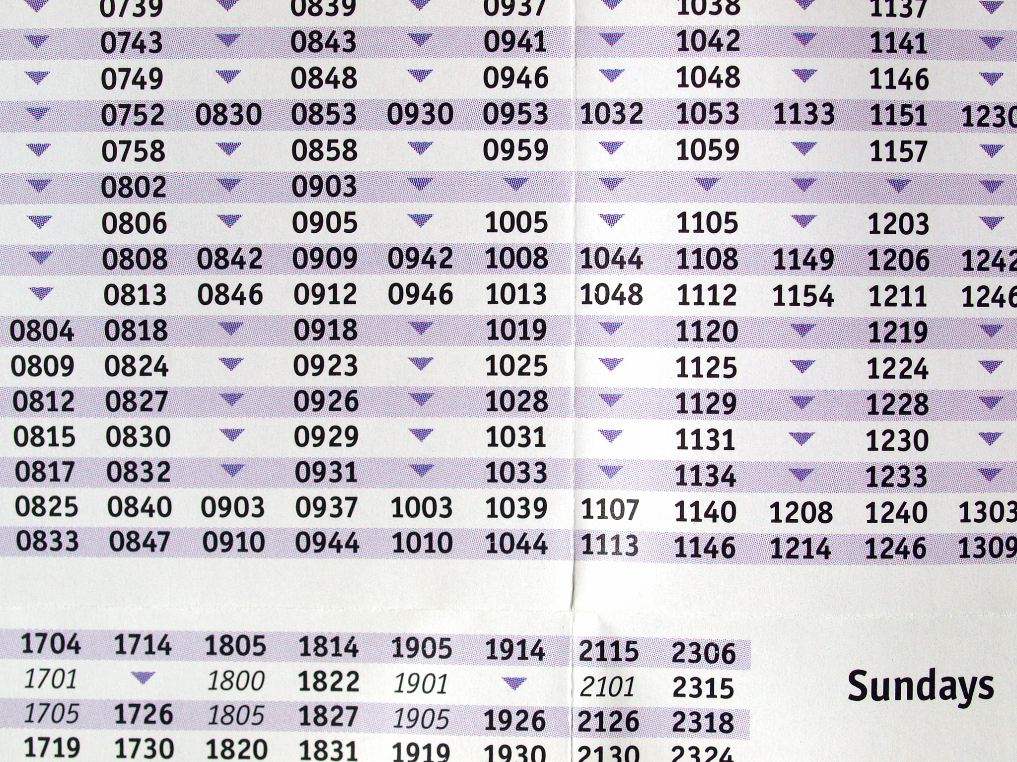 timetable