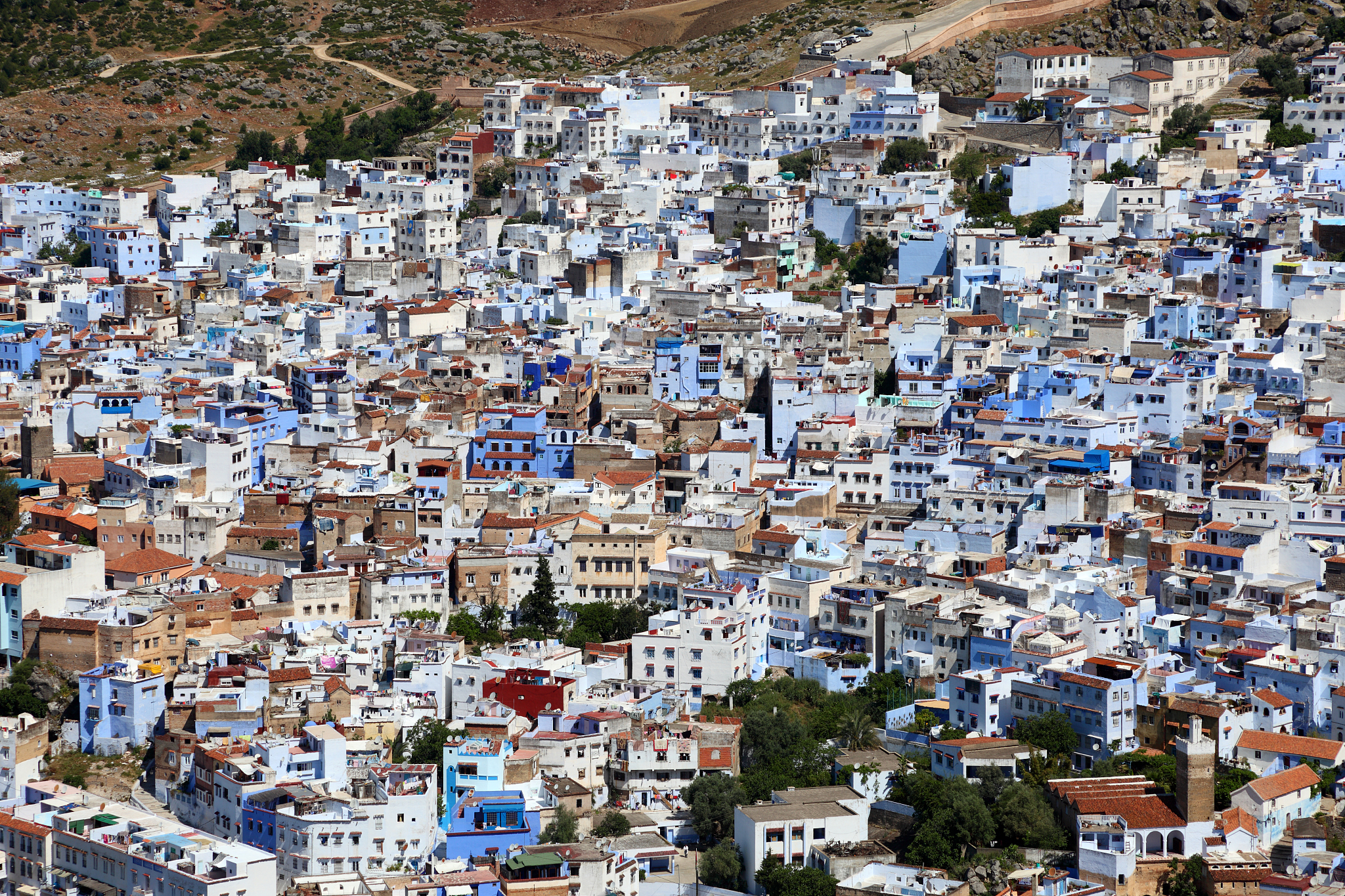 town chefchaouen in morocco