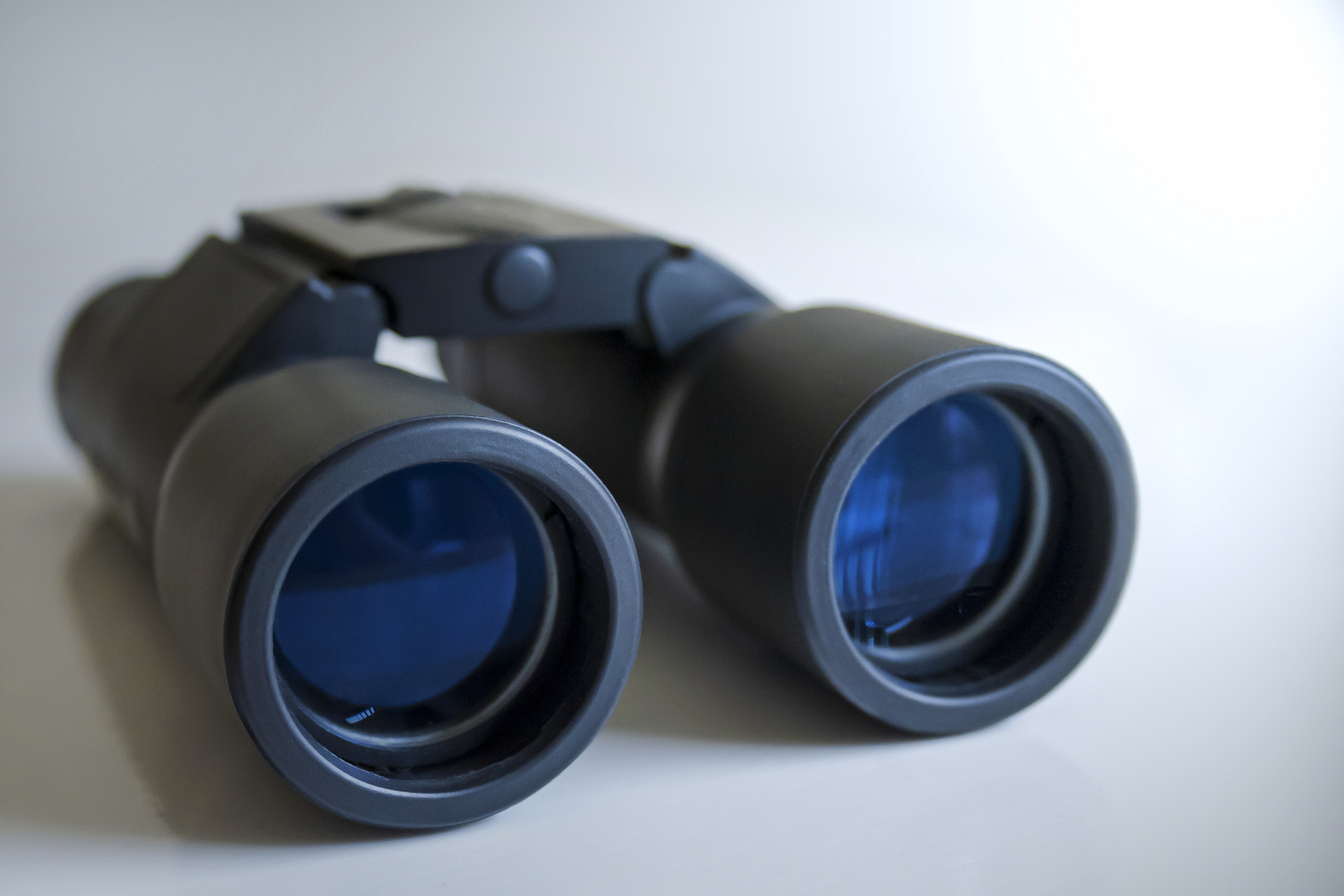 isolated binoculars on white background