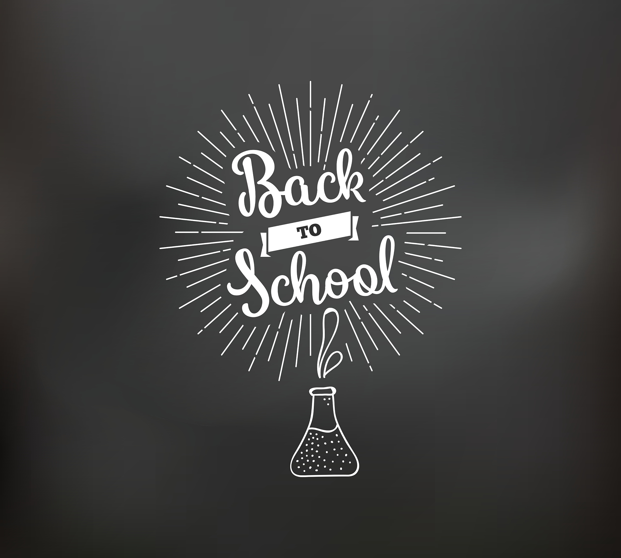 back to school typographic labels set